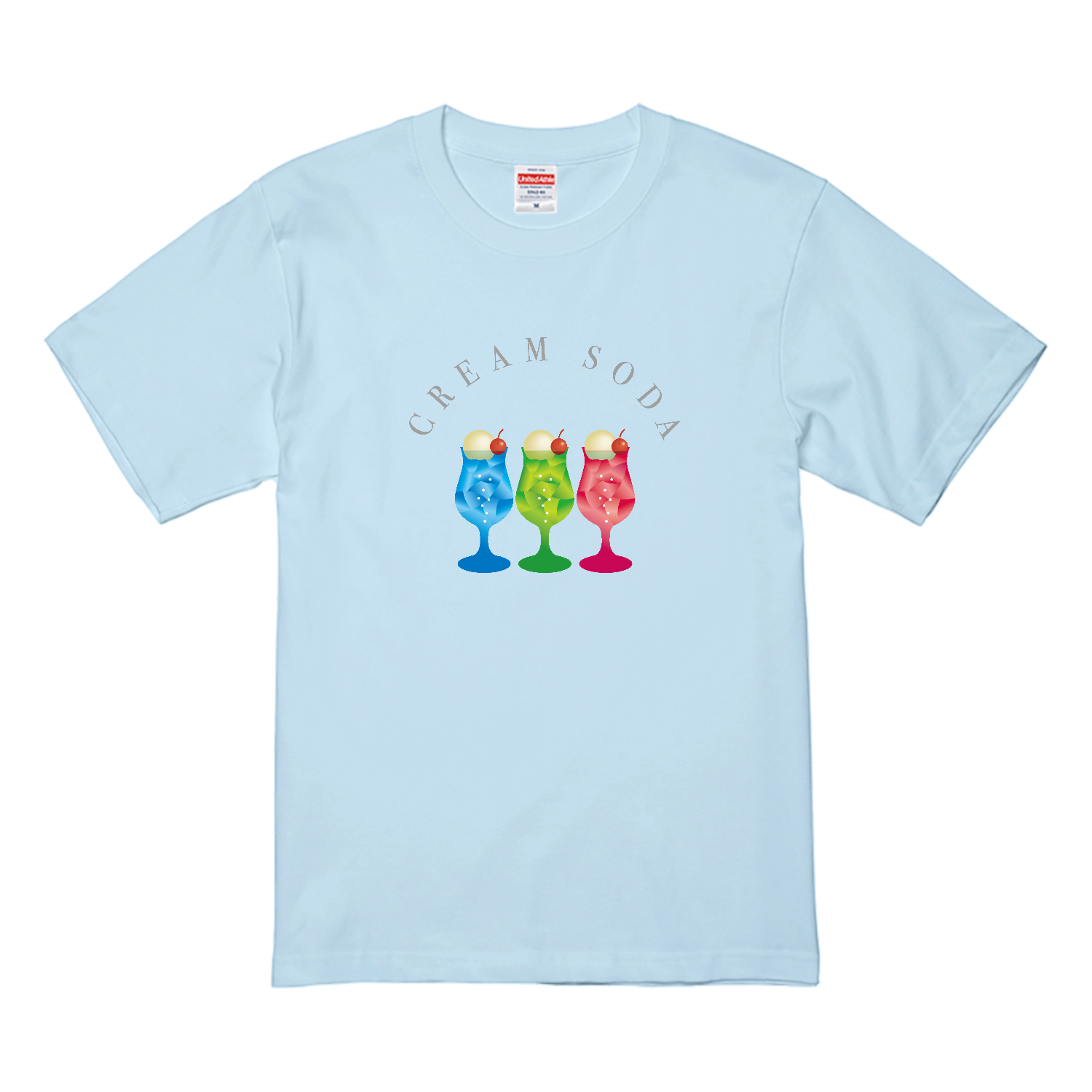 おいしいクリームソーダ・Cream Soda Tシャツ｜piriri pop - オリラボ