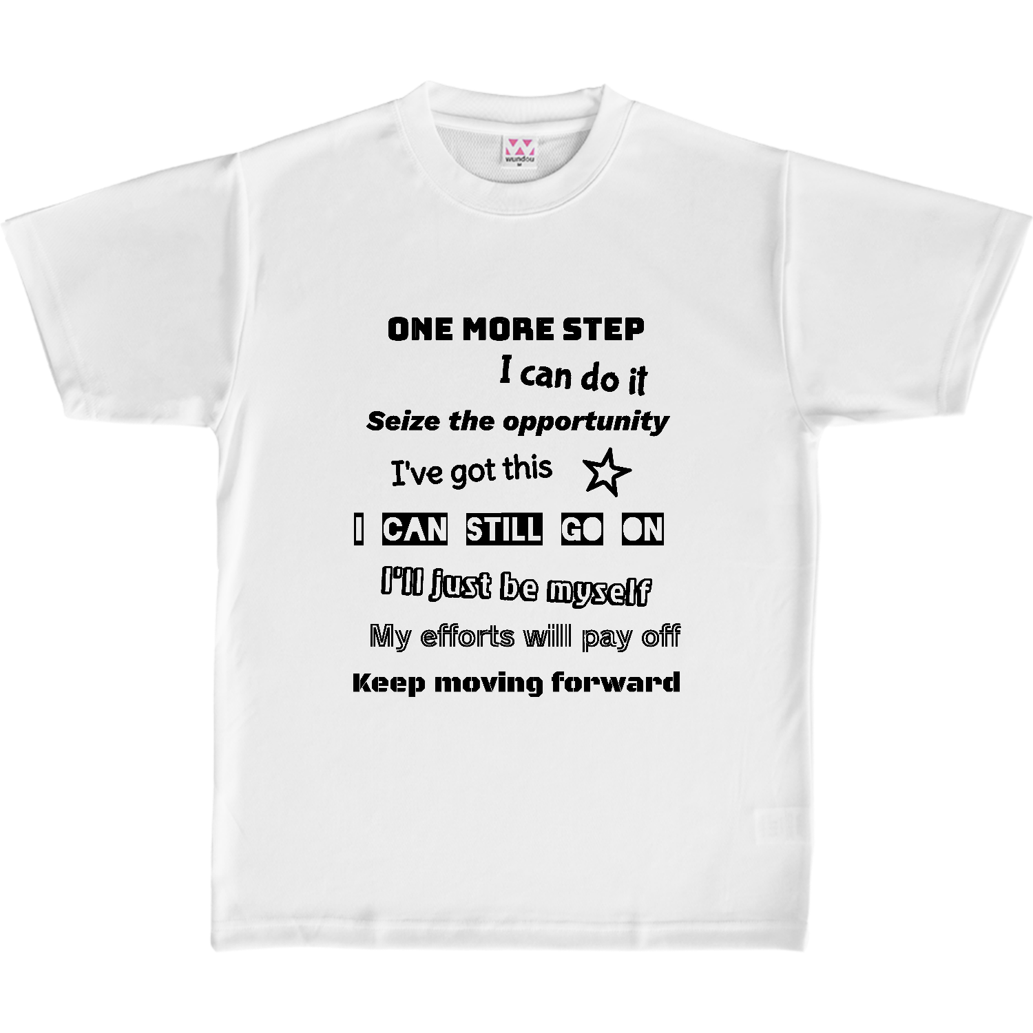 詰め込み自分エール(ブラック) 定番ドライライトＴシャツ