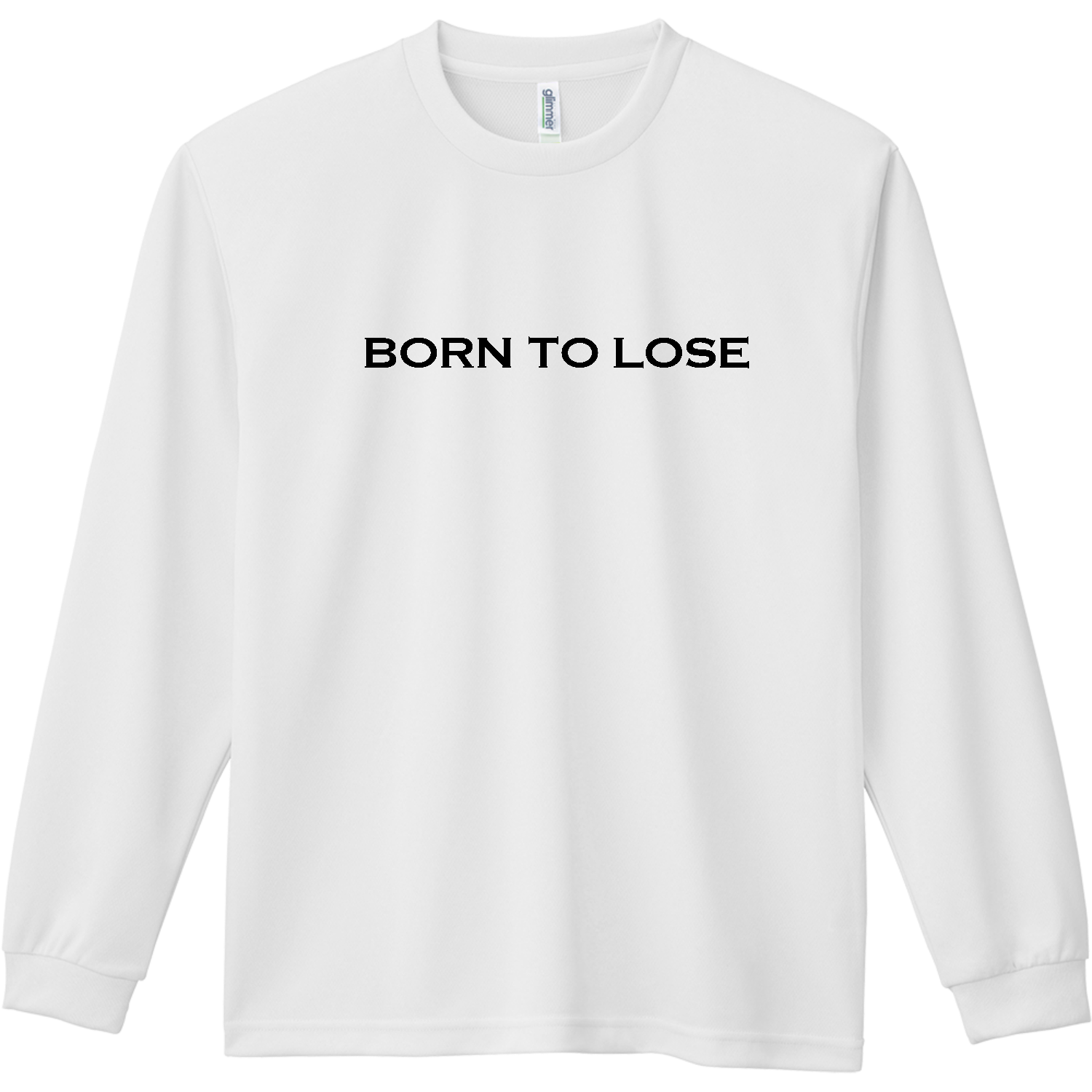BORN TO LOSE -GTO LOGO-黒ロゴ ドライ長袖Ｔシャツ