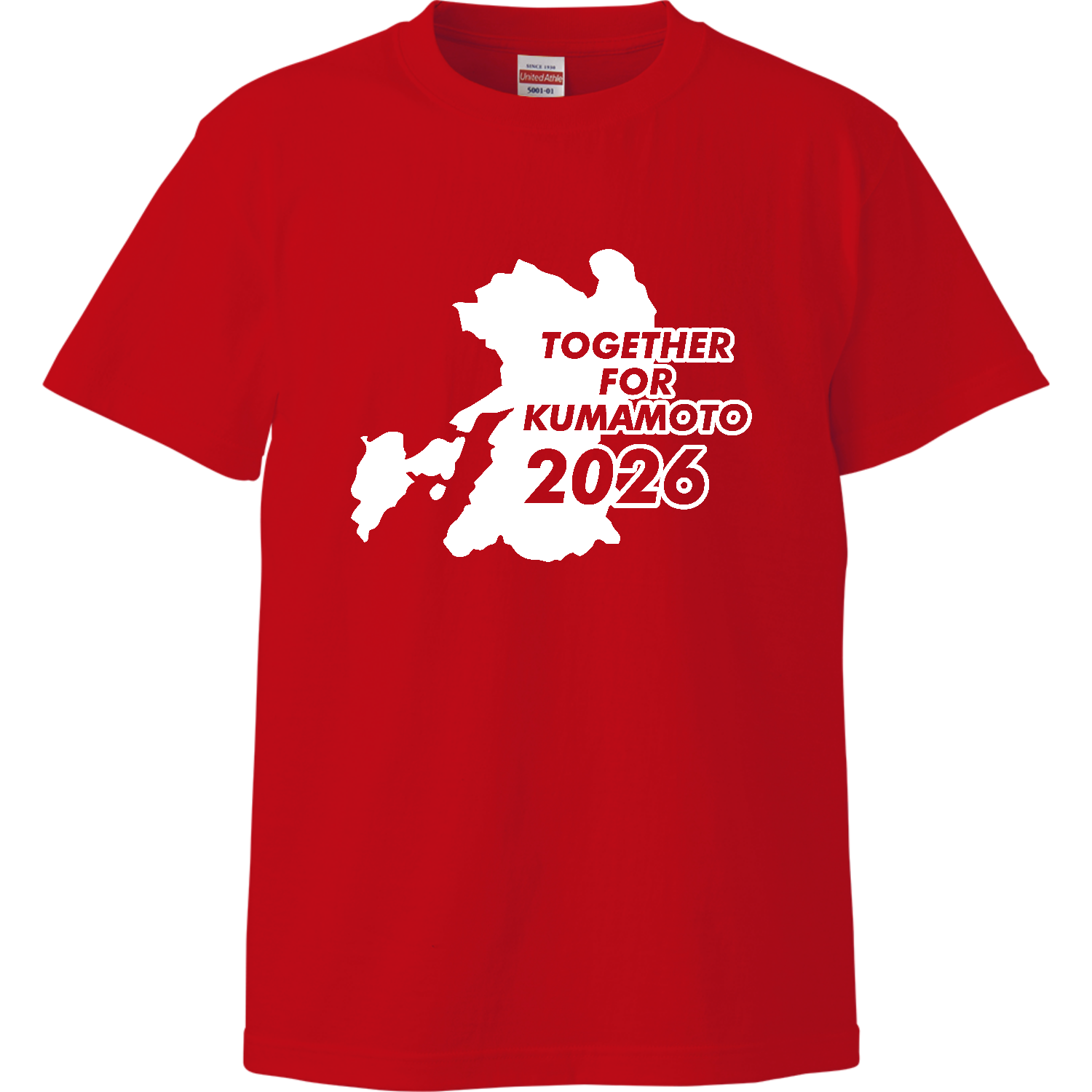 令和８年熊本地震災害支援・TOGETHER FOR KUMAMOTO 2026・熊本とともに【チャリティーグッズ】  ハイクオリティーTシャツ