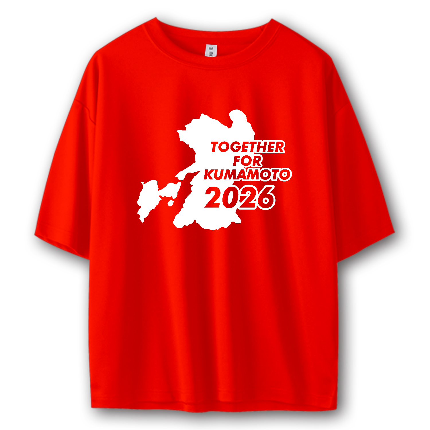 令和８年熊本地震災害支援・TOGETHER FOR KUMAMOTO 2026・熊本とともに【チャリティーグッズ】  ストリートＴシャツ