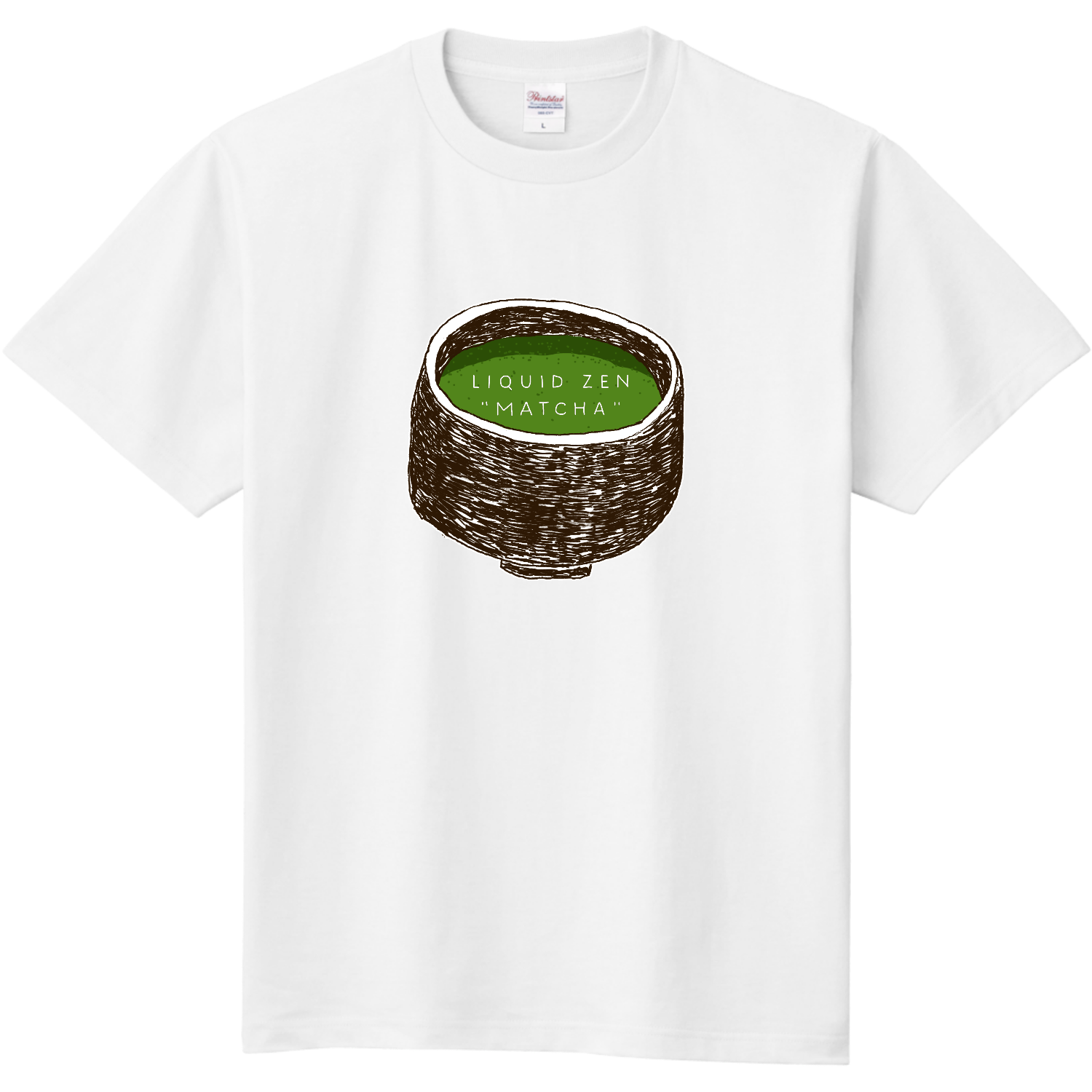 抹茶デザイン「禅の液体、それが抹茶」 定番Ｔシャツ