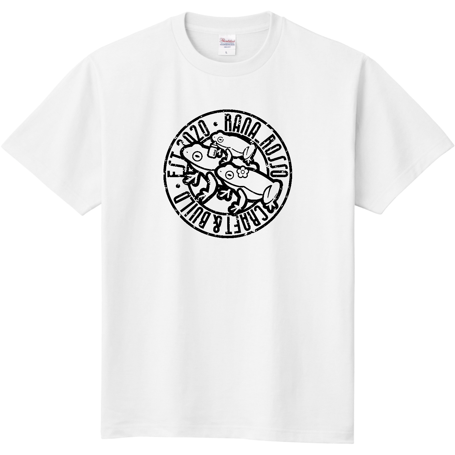 【オリラボ限定】らーなろっそさま エンブレムTシャツ(ホワイト)定番Tシャツ1
