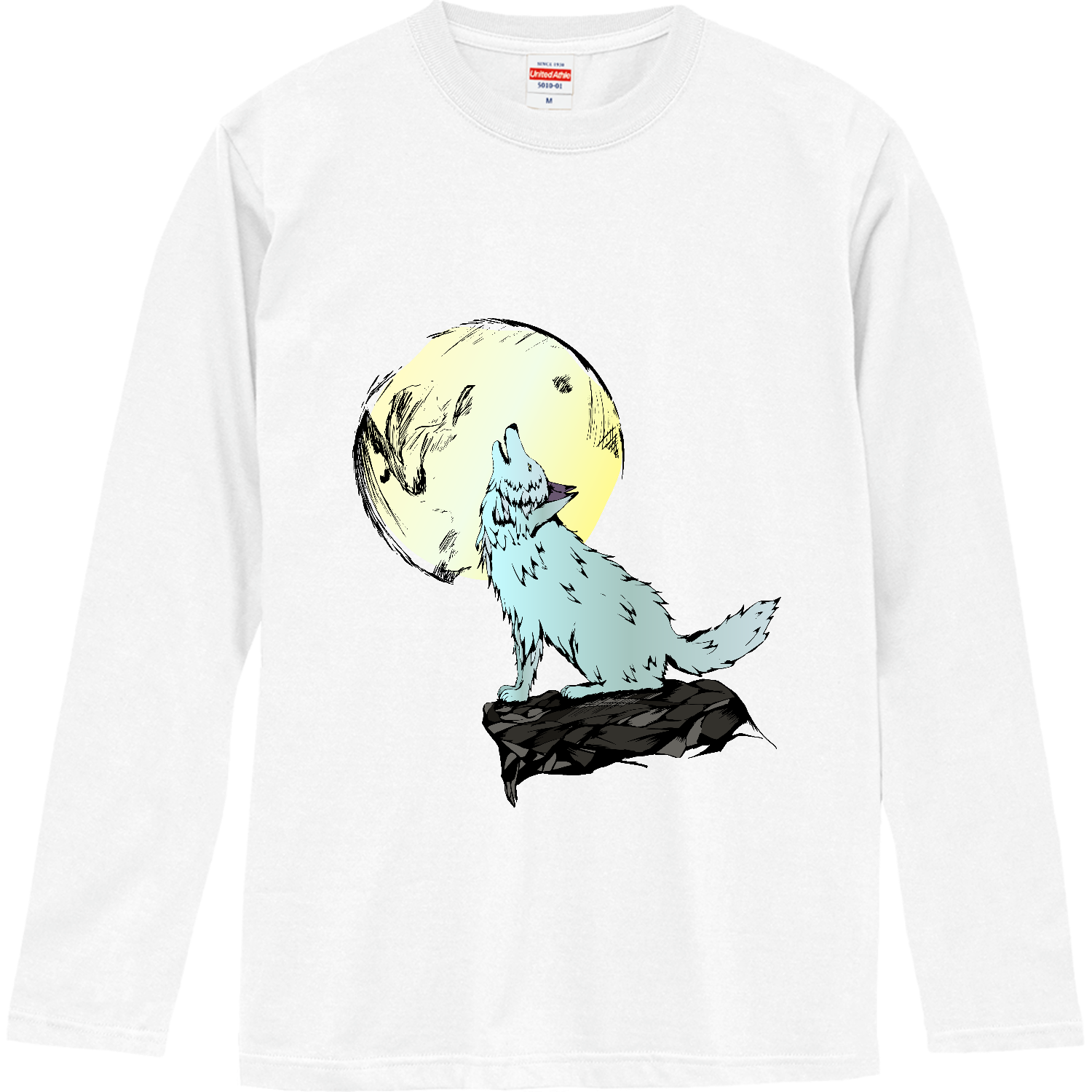 狼の遠吠え 長袖Tシャツ｜チコデザ - オリラボマーケット