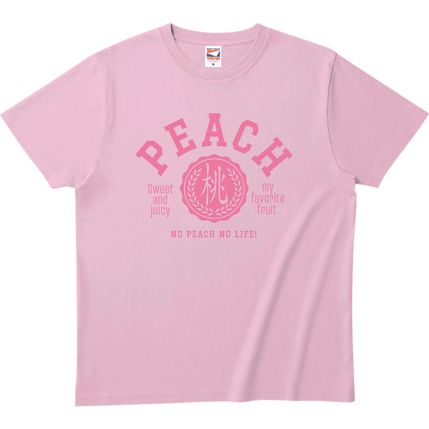 PEACH・桃・モモ大好き Tシャツ｜piriri pop - オリラボマーケット