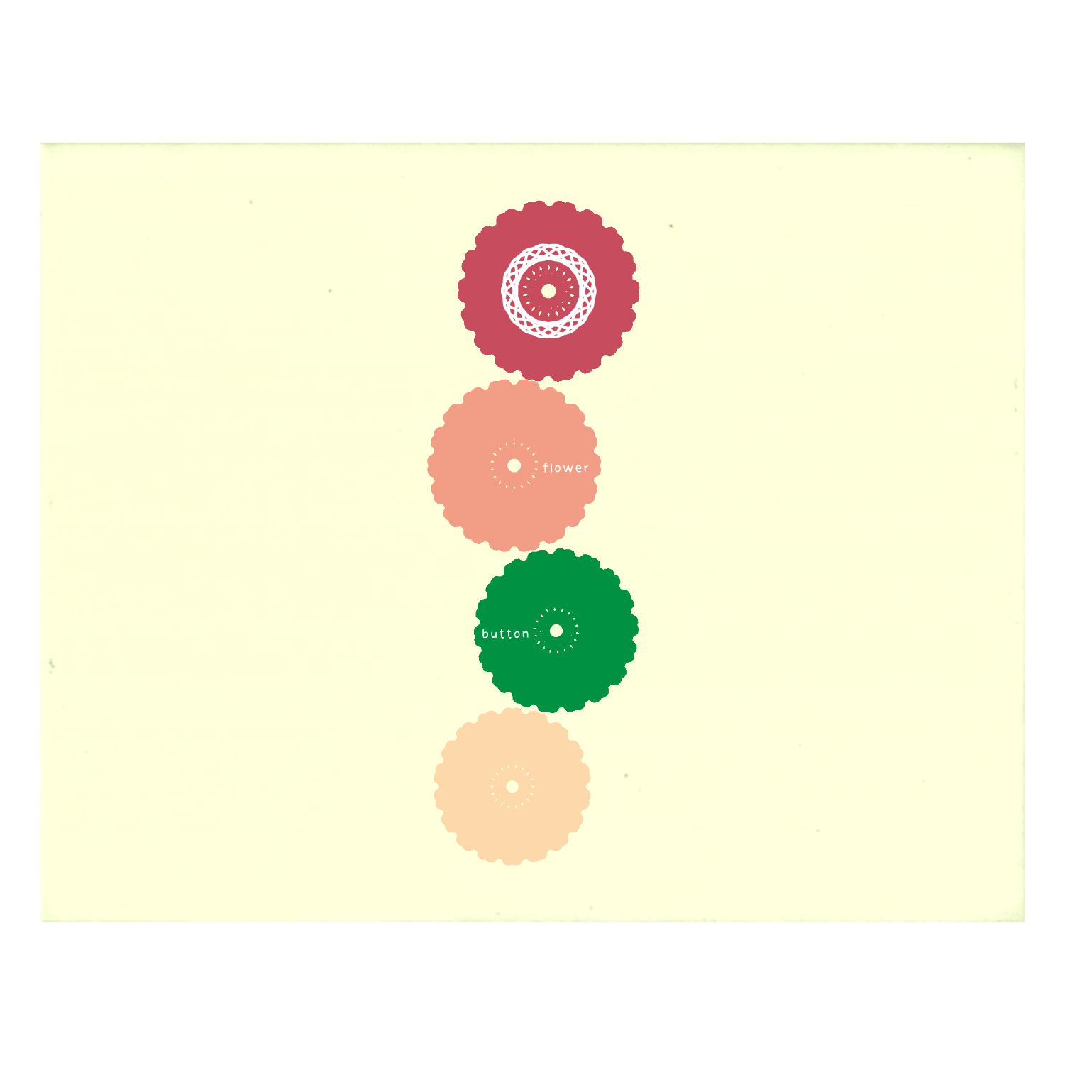 ボタンフラワー マルチメモ（M）