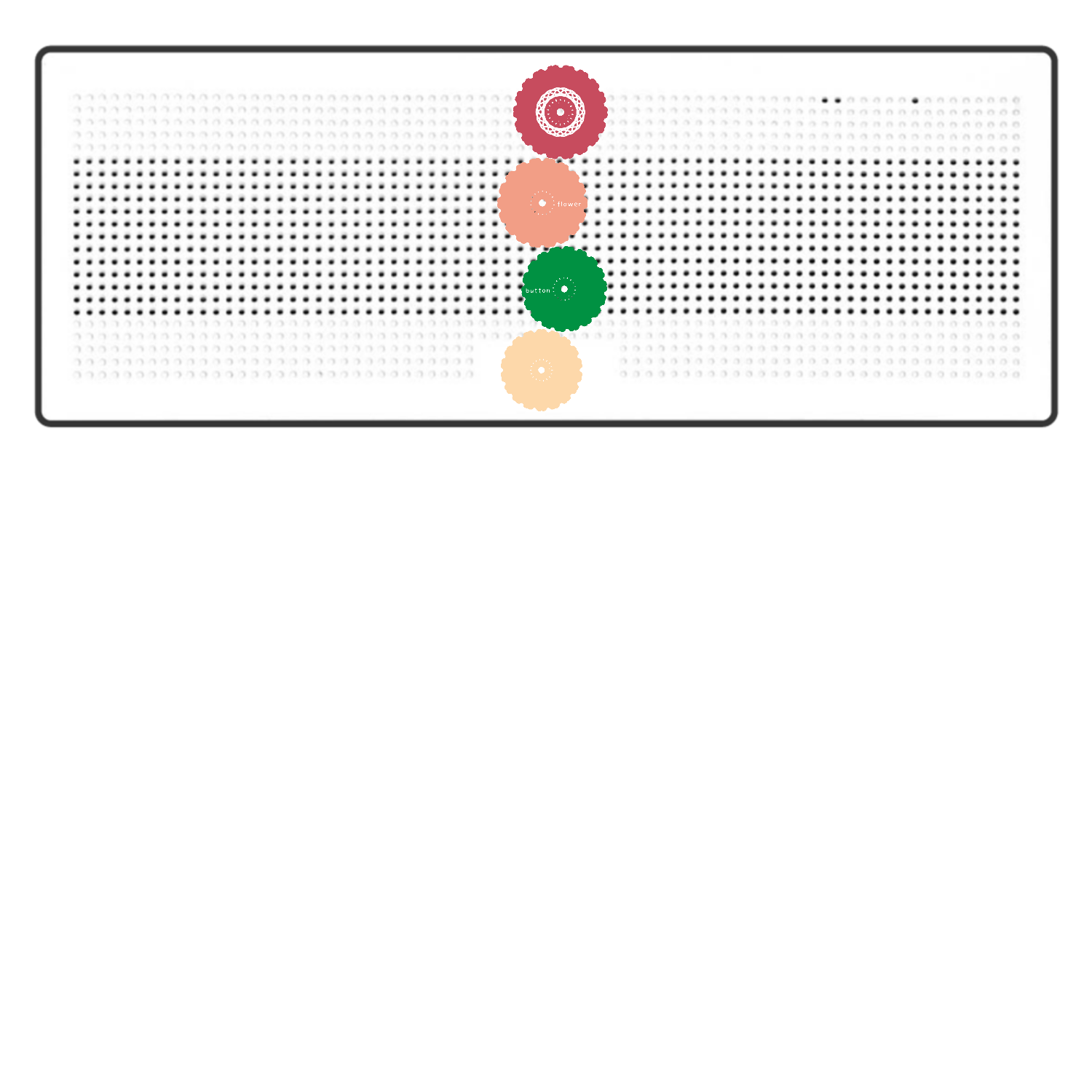 ボタンフラワーBluetoothスピーカー 表のみプリント1