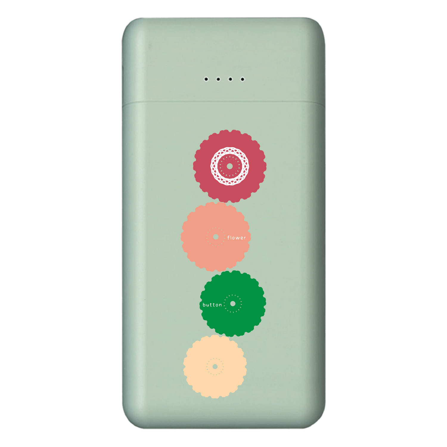 ボタンフラワー コンパクトモバイルチャージャー5000