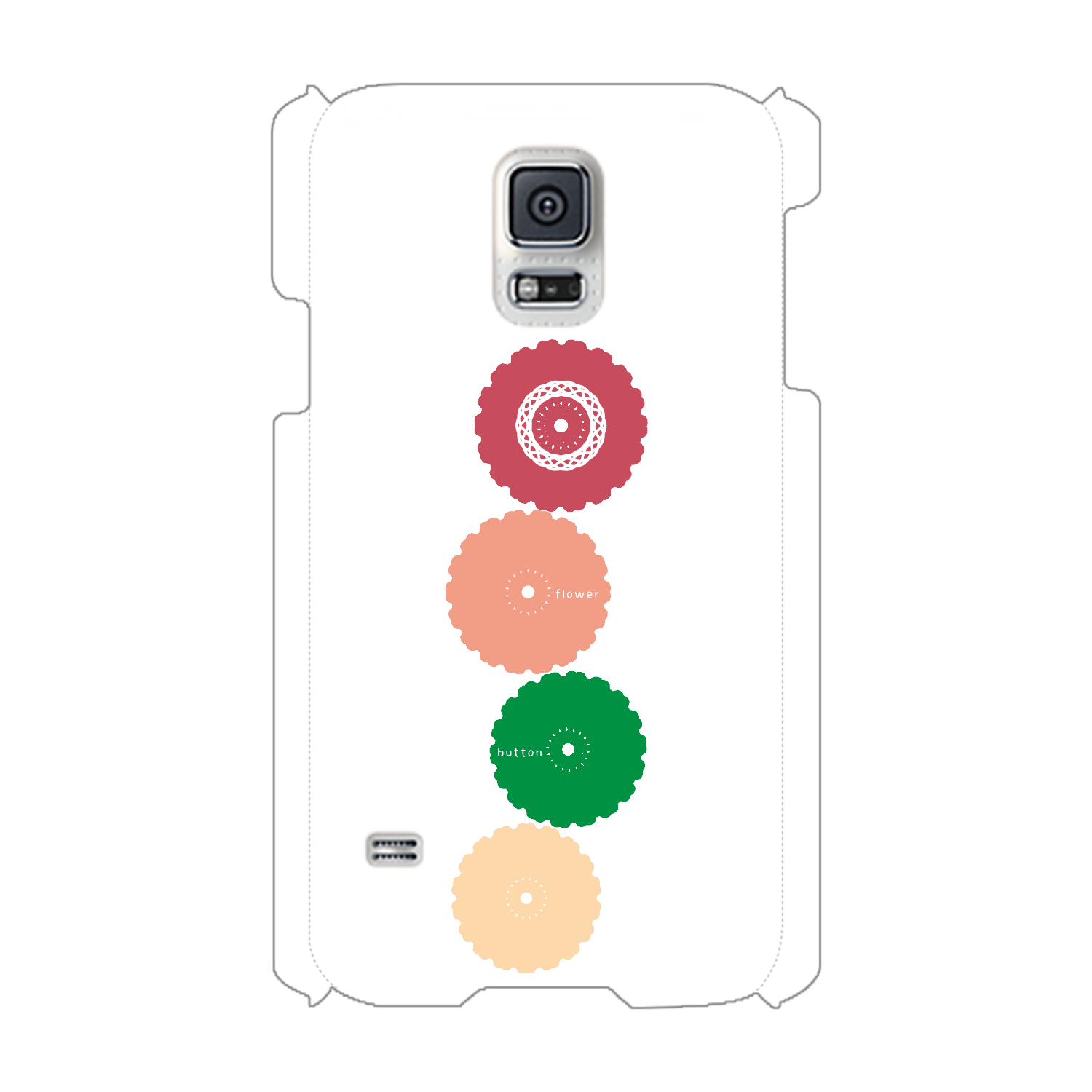 ボタンフラワー Galaxy S5(SC-04F/SCL23)