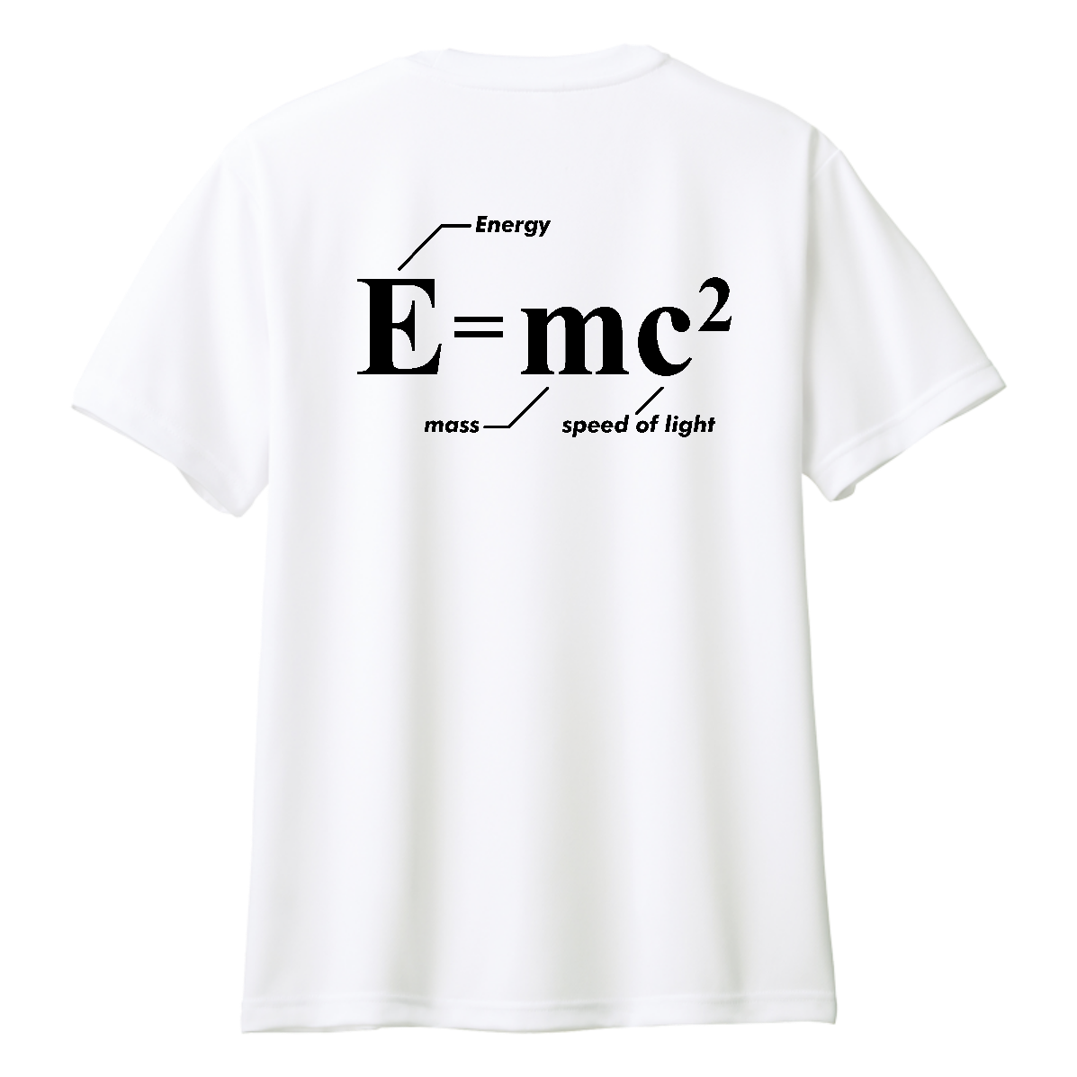 背面】E＝mc² 相対性理論【理系・物理】 Tシャツ｜オノマトピア - オリ
