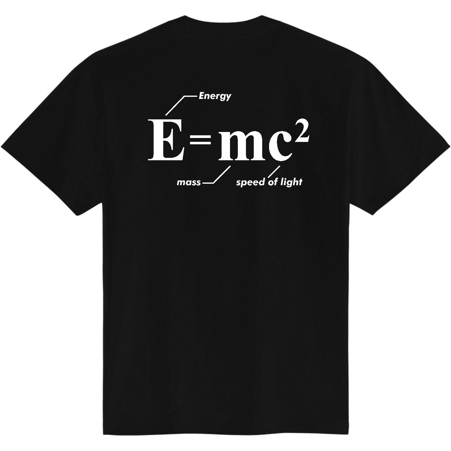 背面】E＝mc² 相対性理論【理系・物理】 Tシャツ｜オノマトピア - オリ