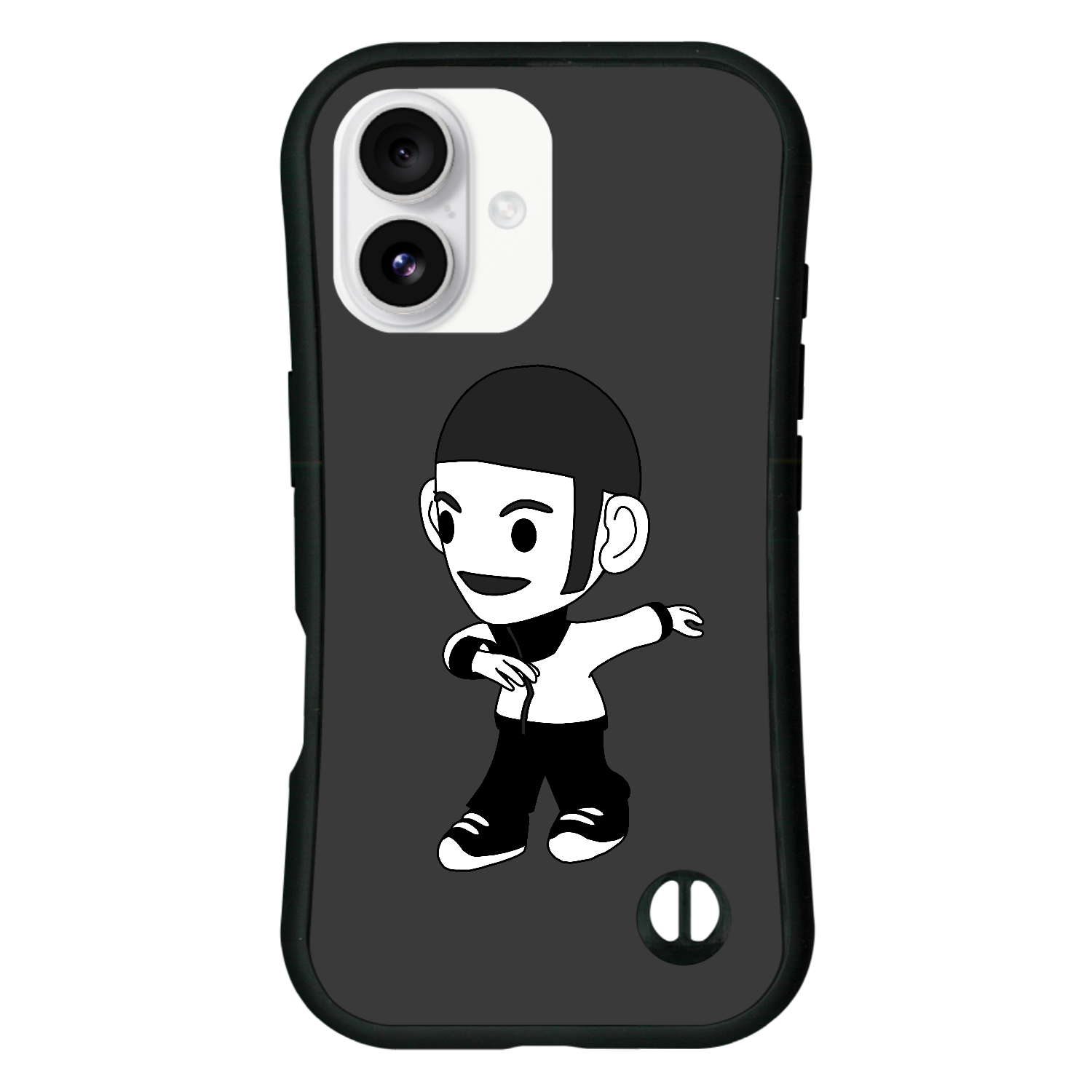 3DCG版ダンくんのiPhone16 耐衝撃吸収グリップケース iPhone16 耐衝撃吸収グリップケース