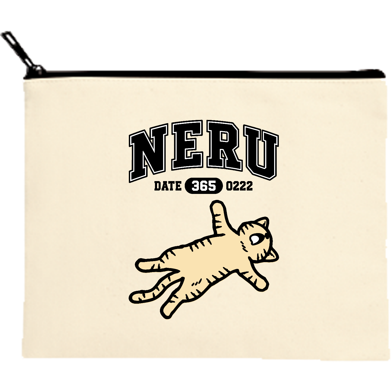 NERU へそ天の子猫くん 茶トラ ポーチ｜Qroovy（クルービー） - オリ