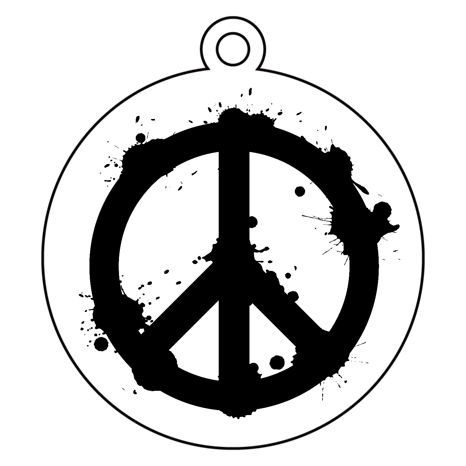 DRIPPING PEACE MARK パネル｜DRIPPED -ドリップド- - オリラボマーケット