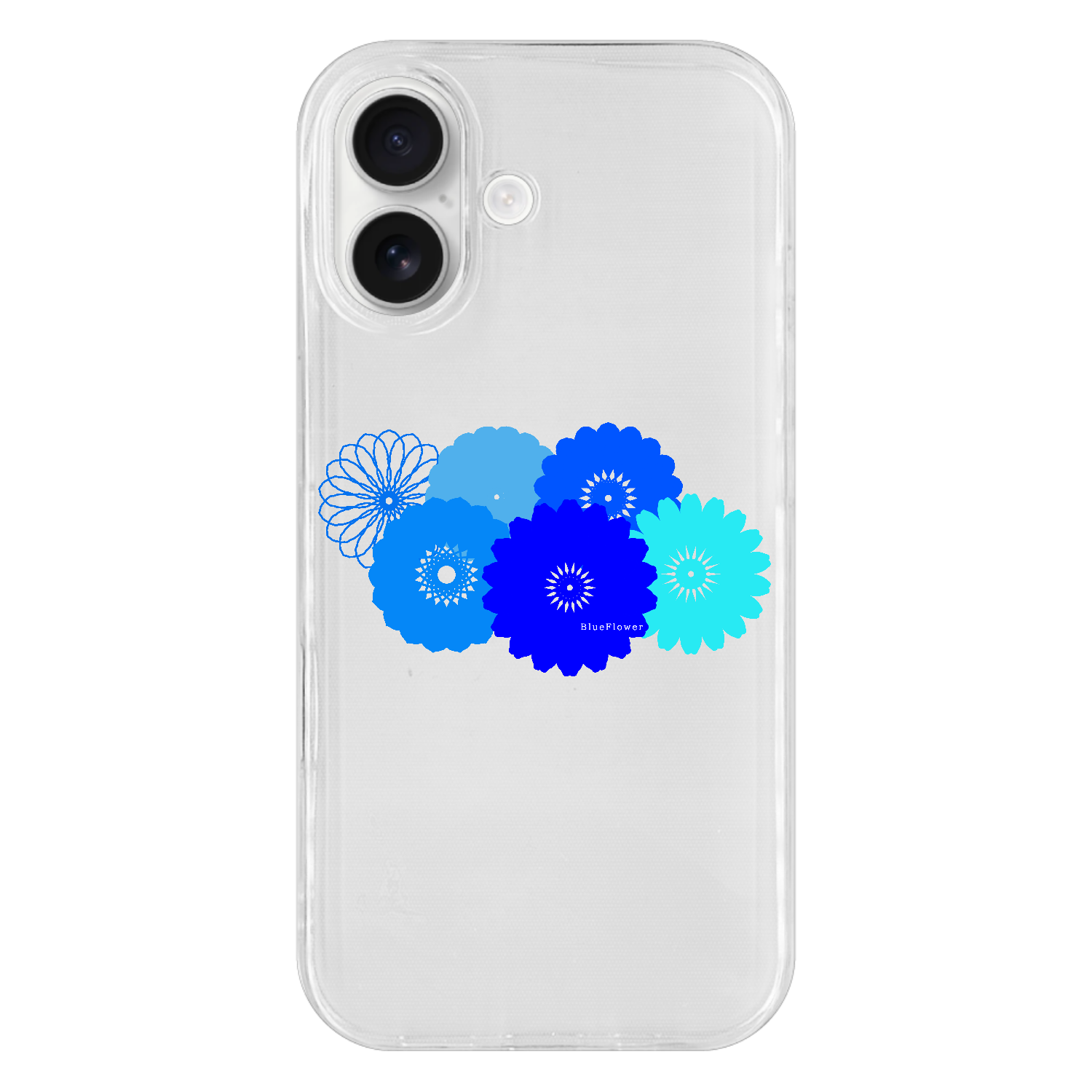 BlueFlower iPhone17 ソフトケース (TPU)