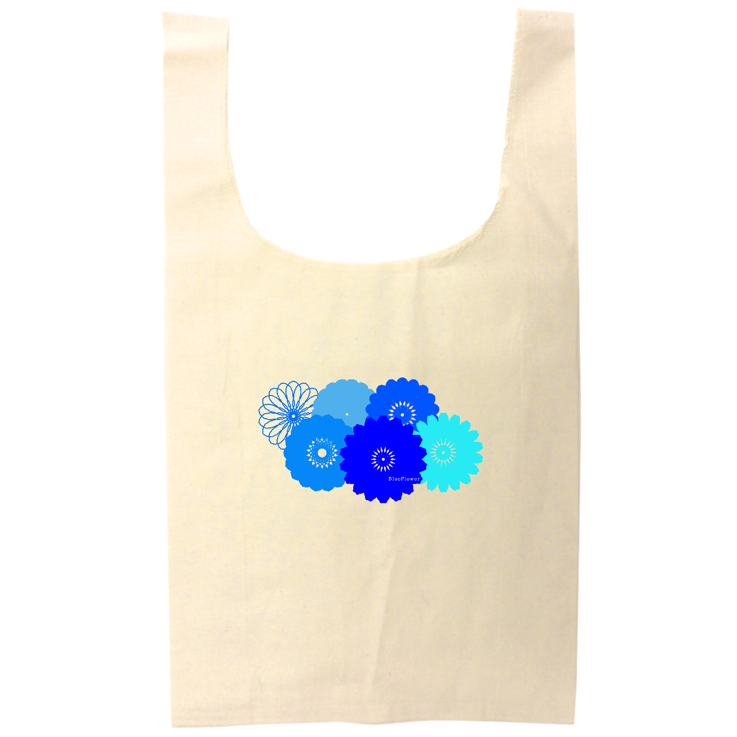 BlueFlower オーガニックコットンマルシェバッグ