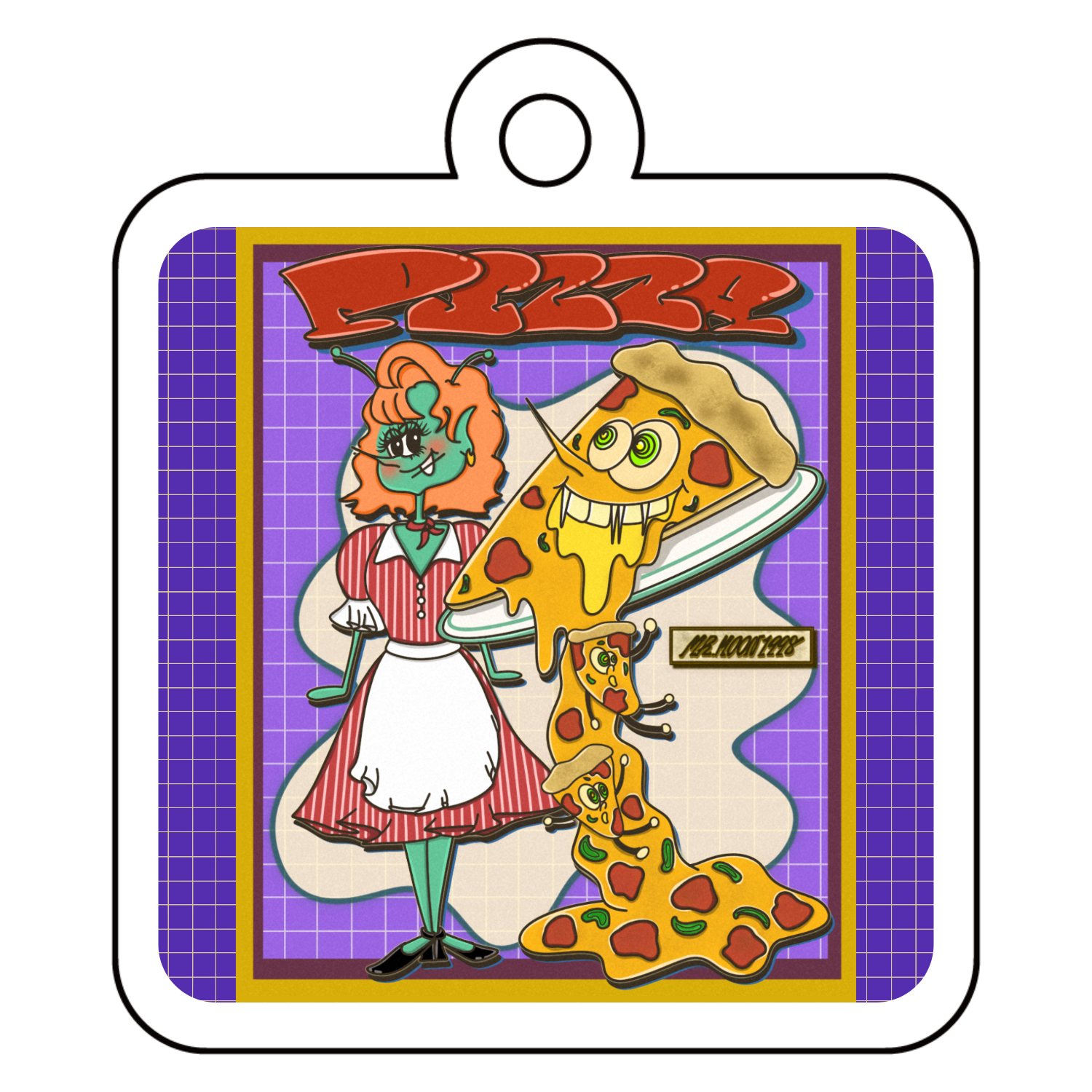 PIZZA キーホルダー キーホルダー｜MR.MOON1998 - オリラボマーケット