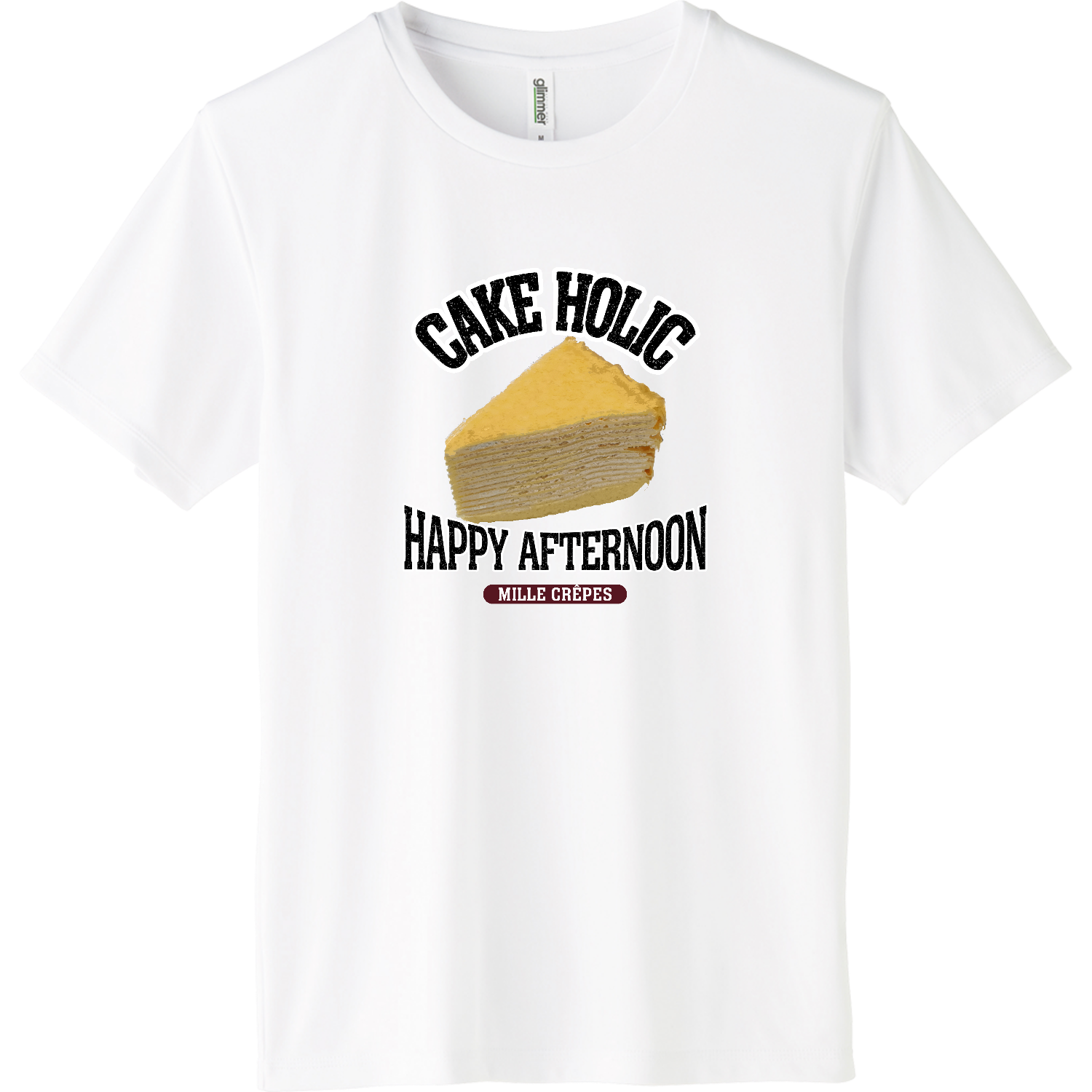 ミルクレープ（ビンテージ風） インターロックドライTシャツ