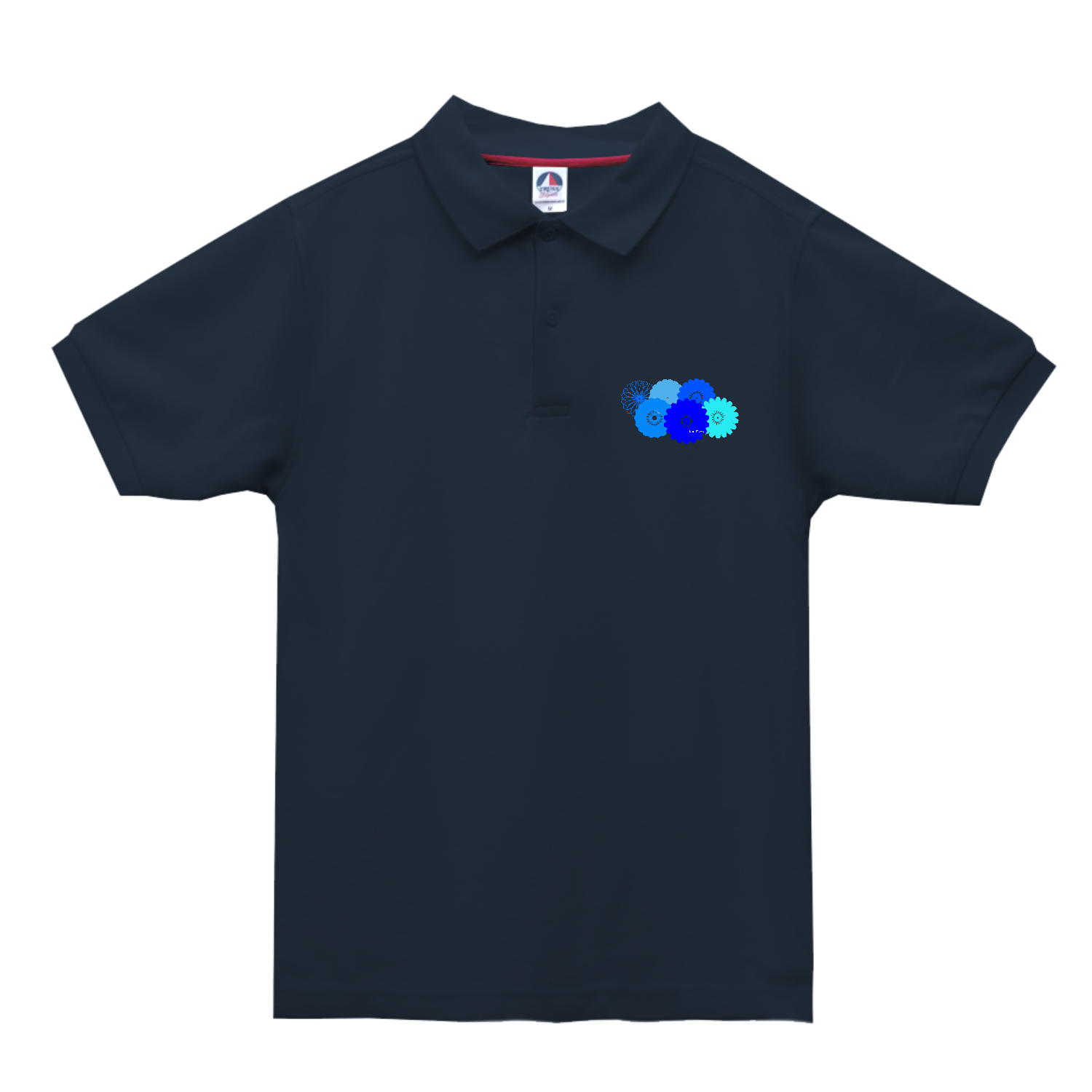 BlueFlower ベーシックスタイルポロシャツ