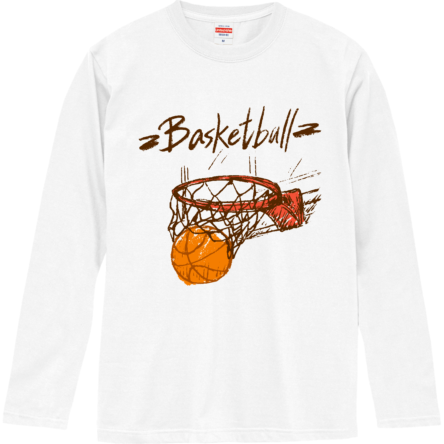 Basketball-バスケットボール- ロングスリーブTシャツ