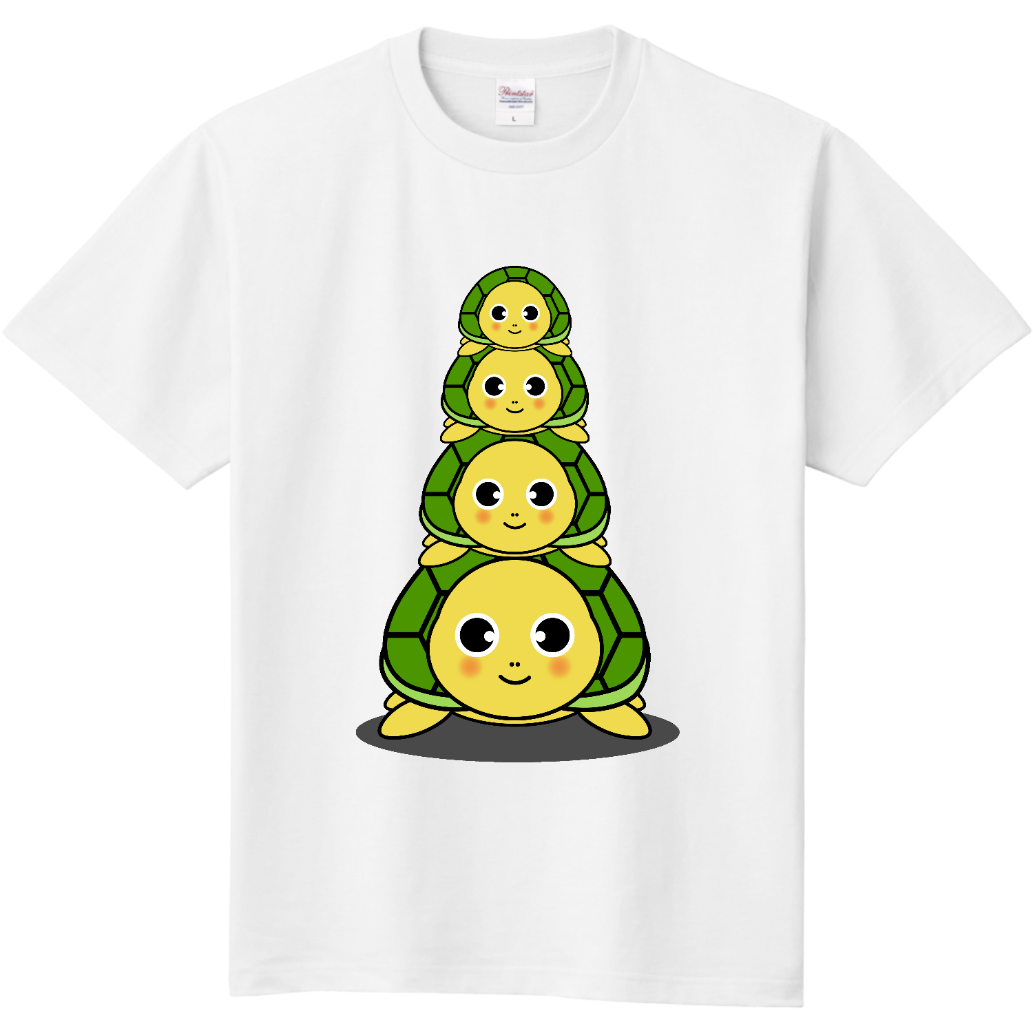 亀ちゃんタワー Tシャツ｜チコデザ - オリラボマーケット
