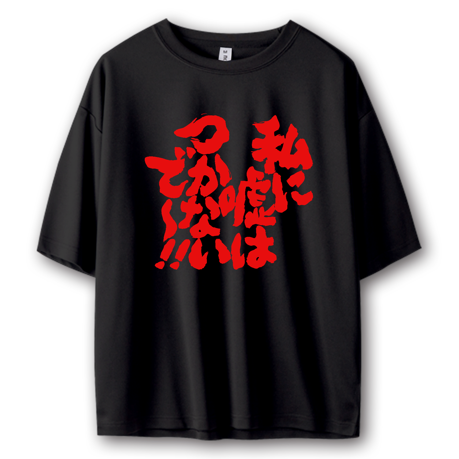 私に嘘はつかないで～！！【流行語・時事・筆文字】文字レッド ストリートＴシャツ