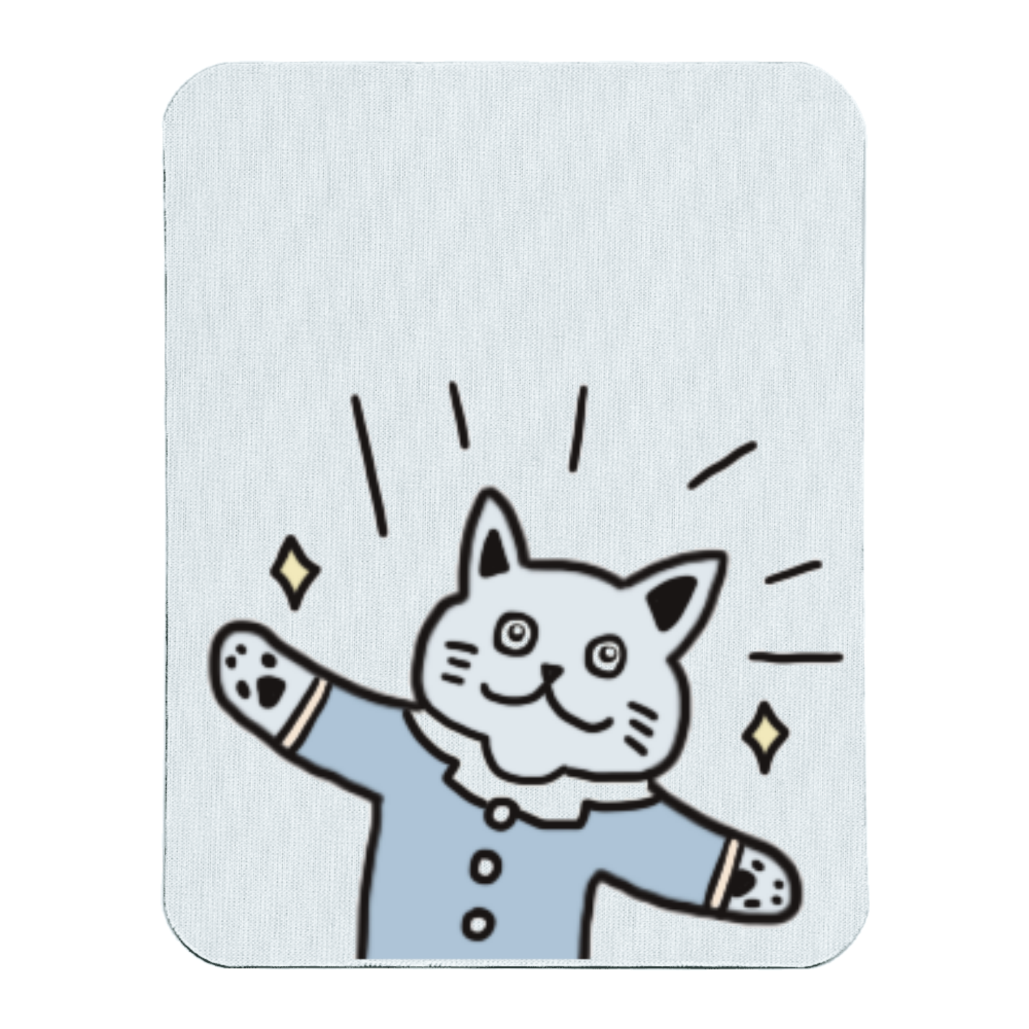 リフレッシュニョキっとねこ ソフトマウスパッド スクエア