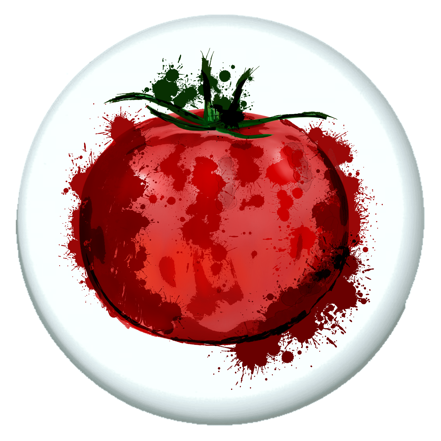 水彩トマトのイラスト プチ缶ソフト