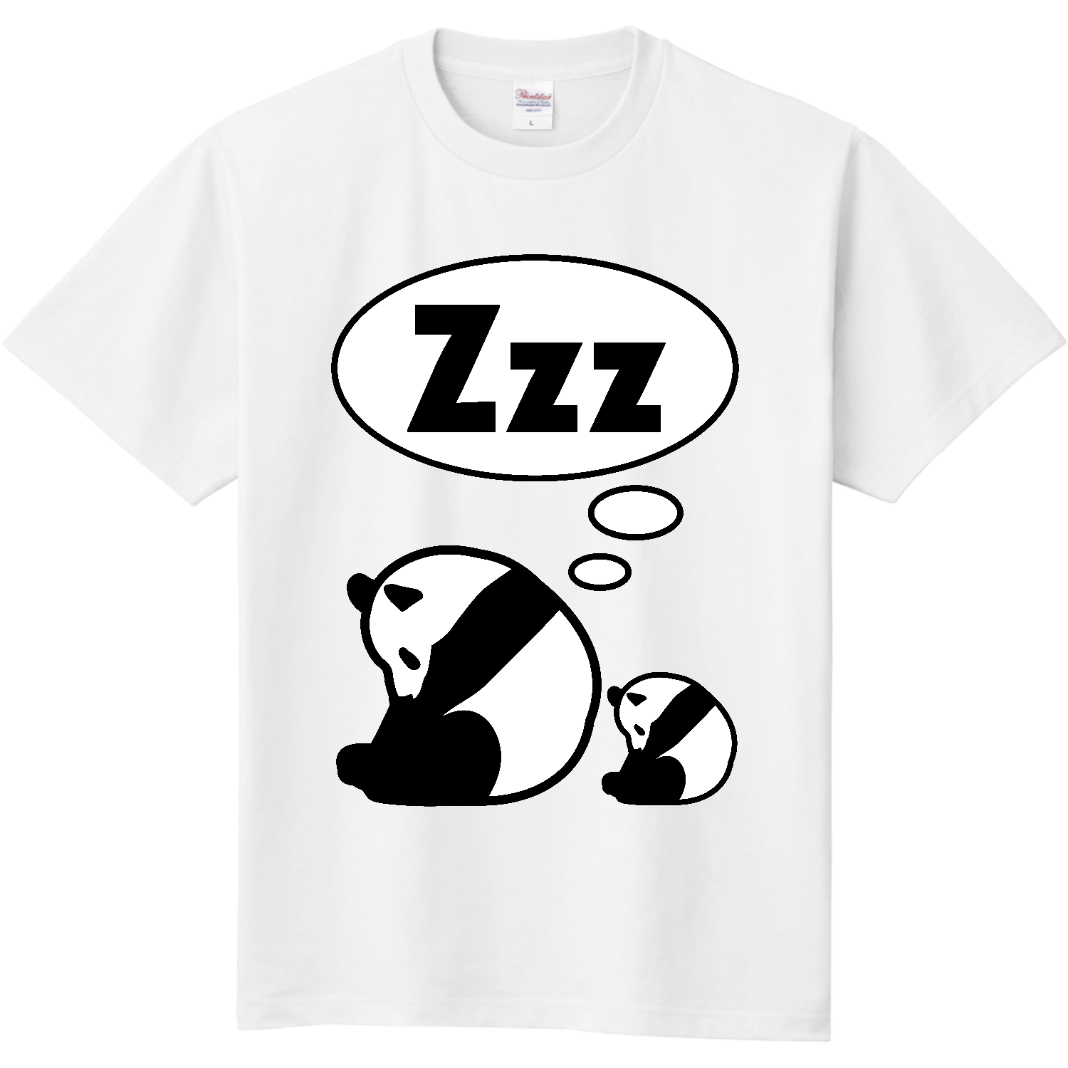 Zzzパンダ 2頭 定番Ｔシャツ