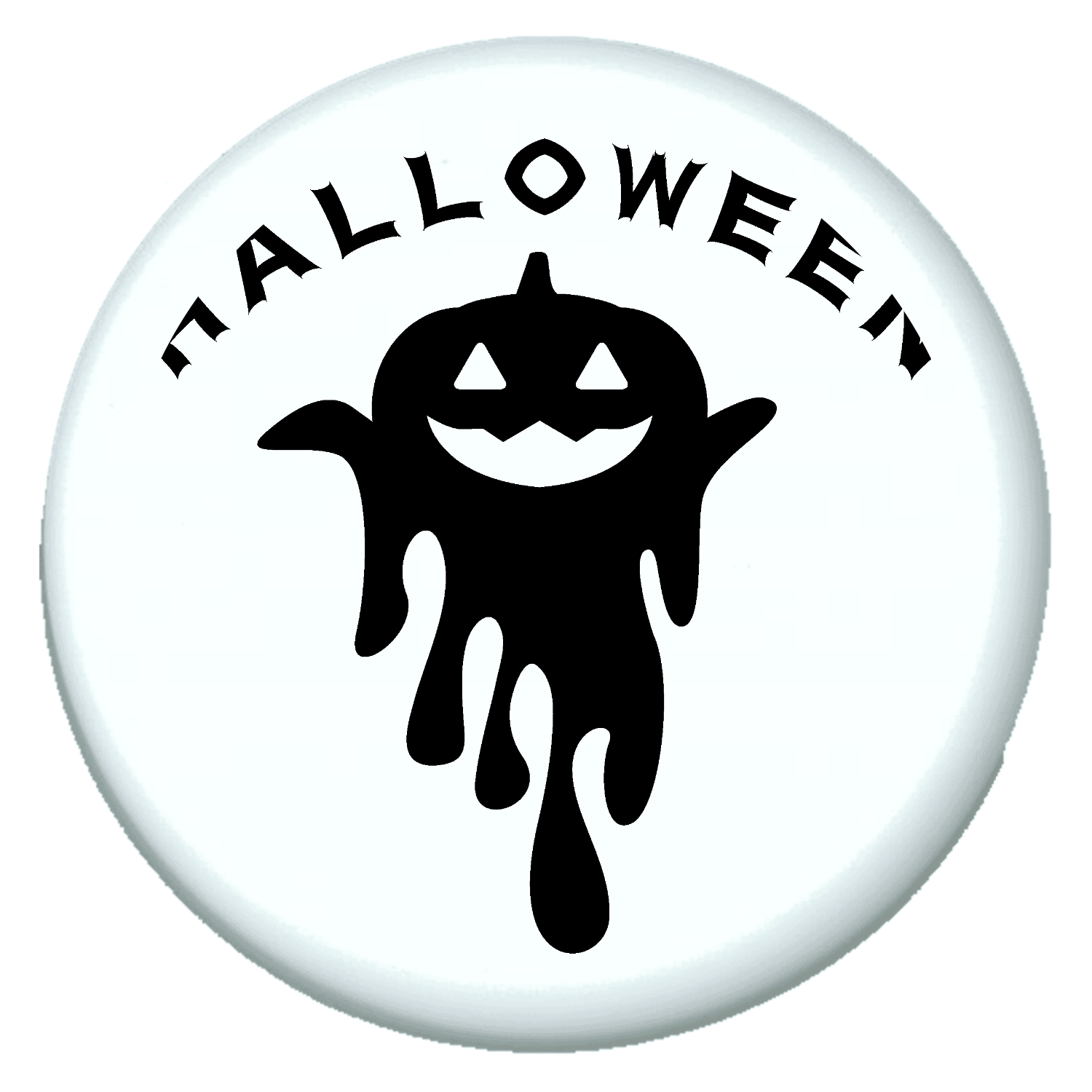 ハロウインのおばけシルエット プチ缶ソフト