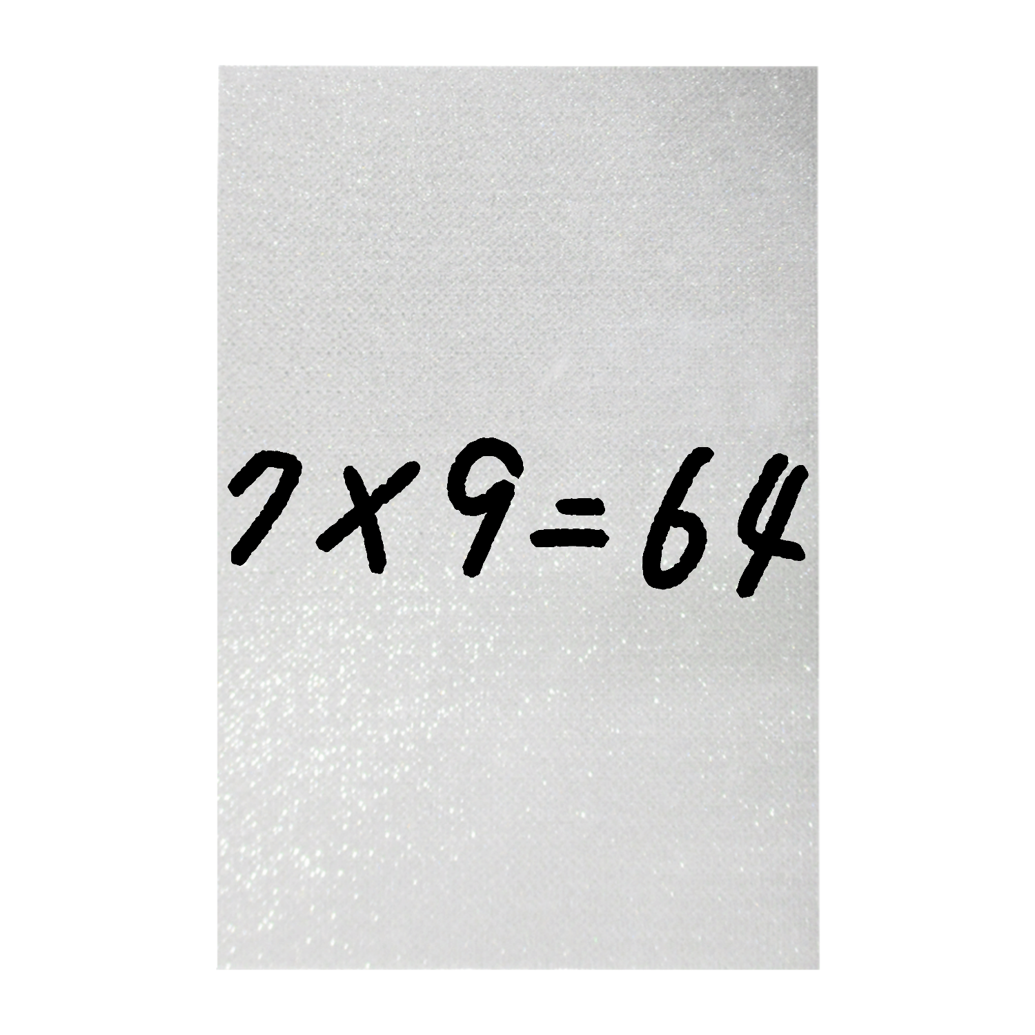 7×9=64、おしい・・・ ペンライト(シート印刷)