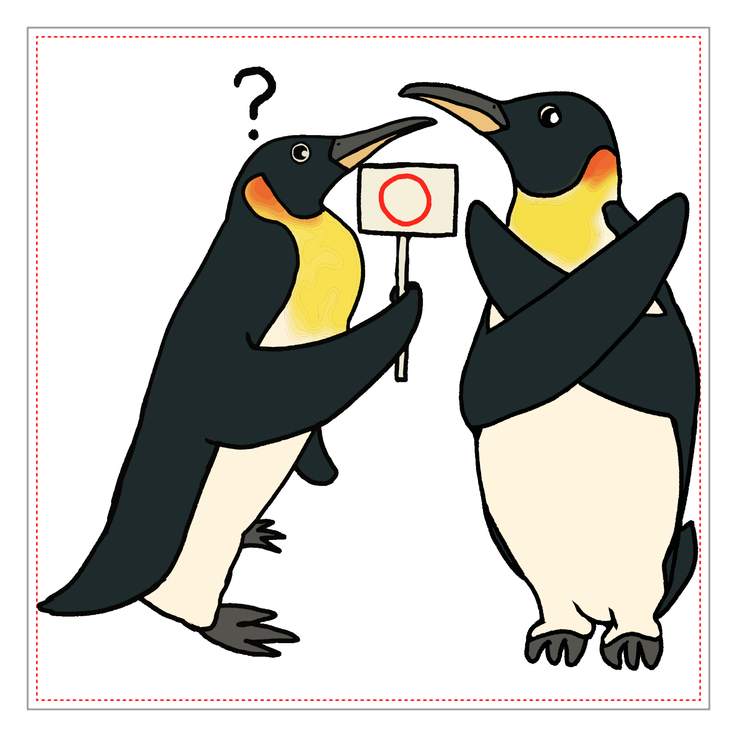 皇帝しないペンギン(全否定ペンギン) パネル｜チコデザ - オリラボ
