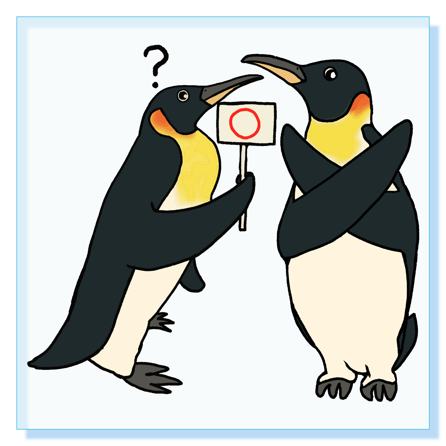 皇帝しないペンギン(全否定ペンギン) パネル｜チコデザ - オリラボ