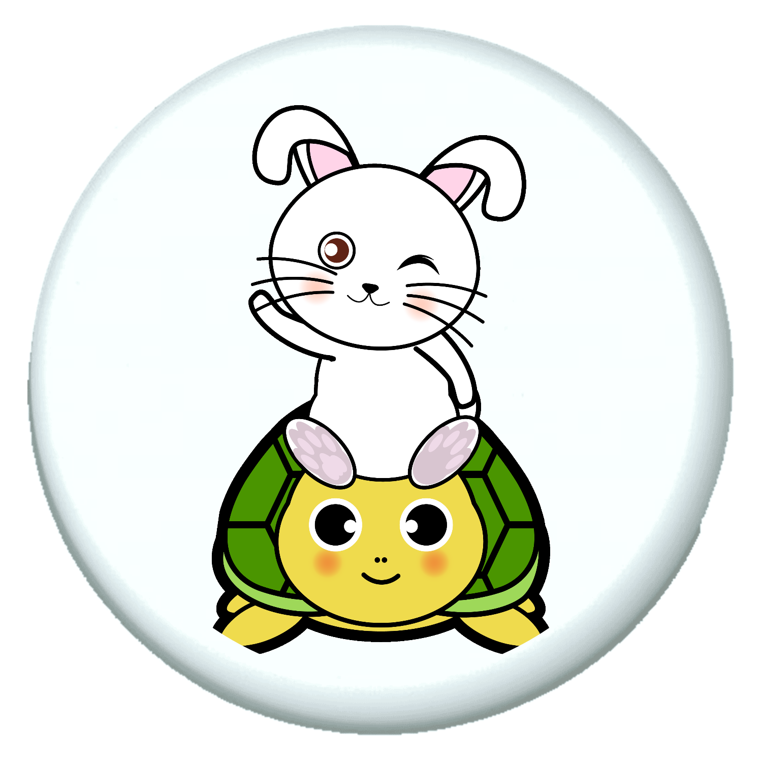うさぎと亀ちゃん パネル｜チコデザ - オリラボマーケット