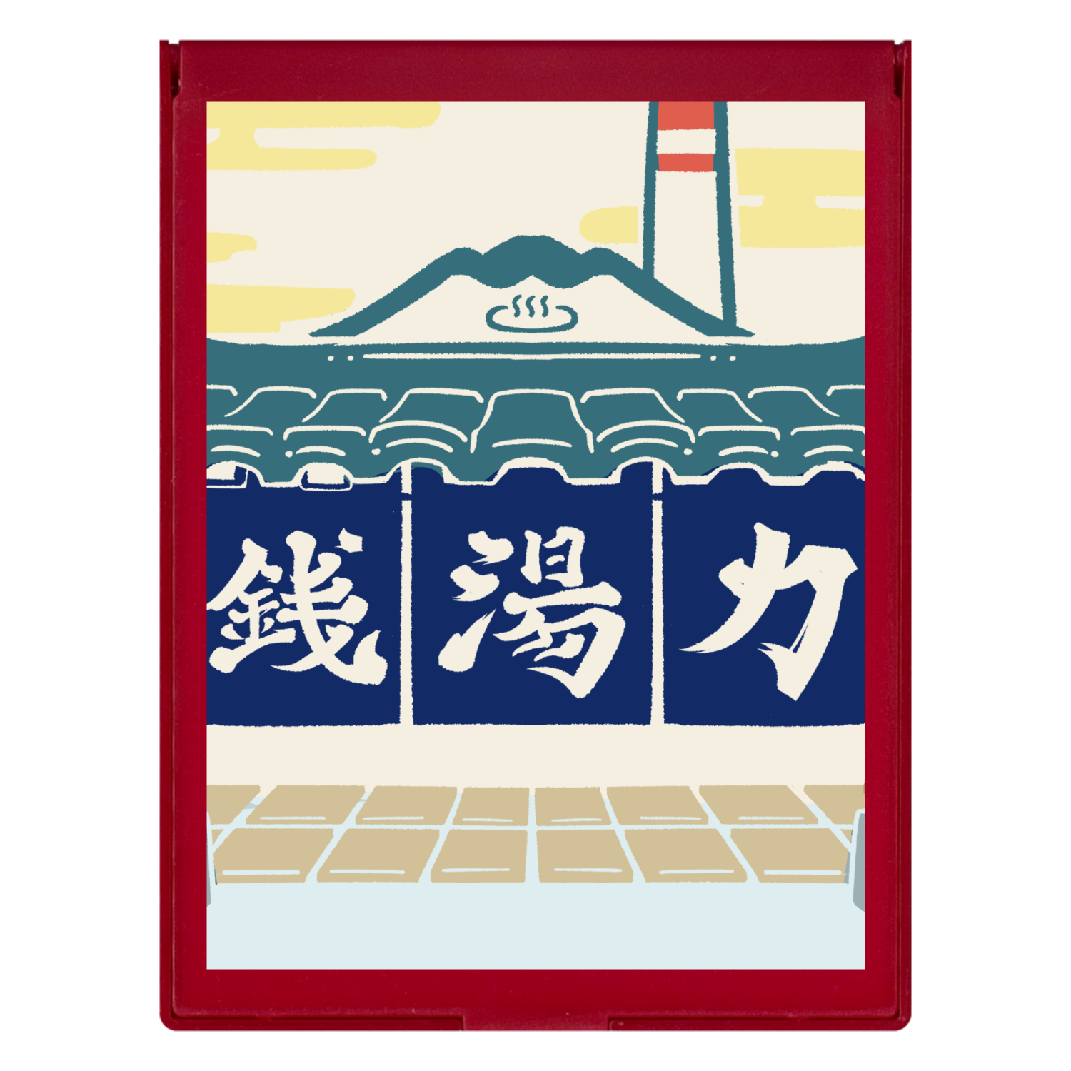 【銭湯力】 フロストスクエアミラー（Ｌ）