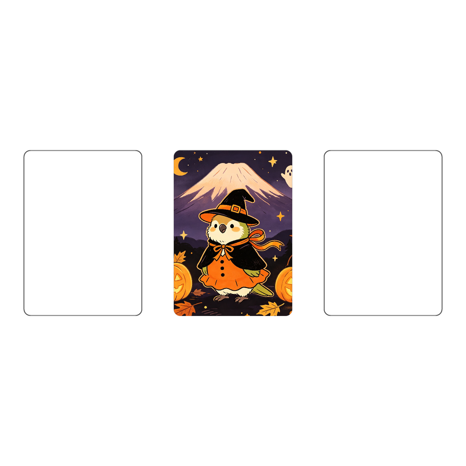 富士山とハロウィン カード｜urako77 - オリラボマーケット