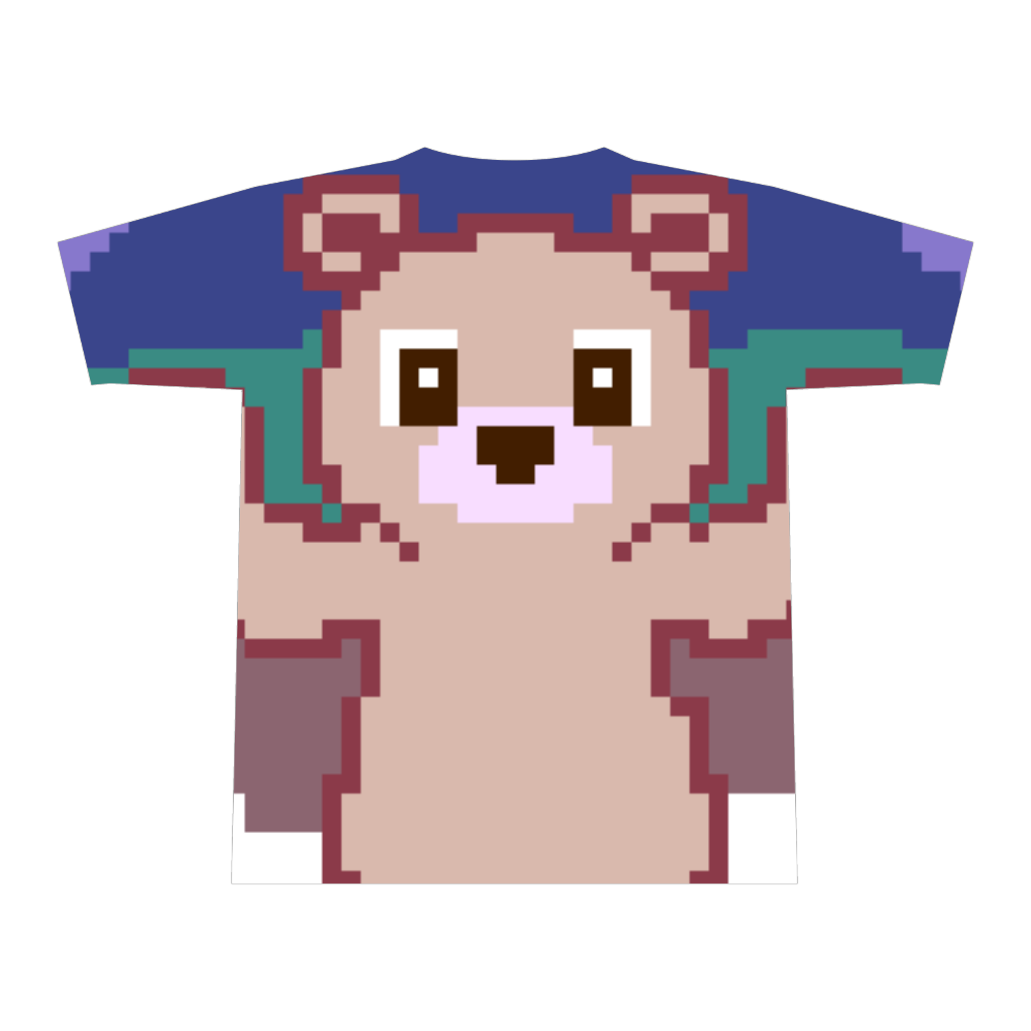 クマ（ドット） 全面プリント｜achu - オリラボマーケット
