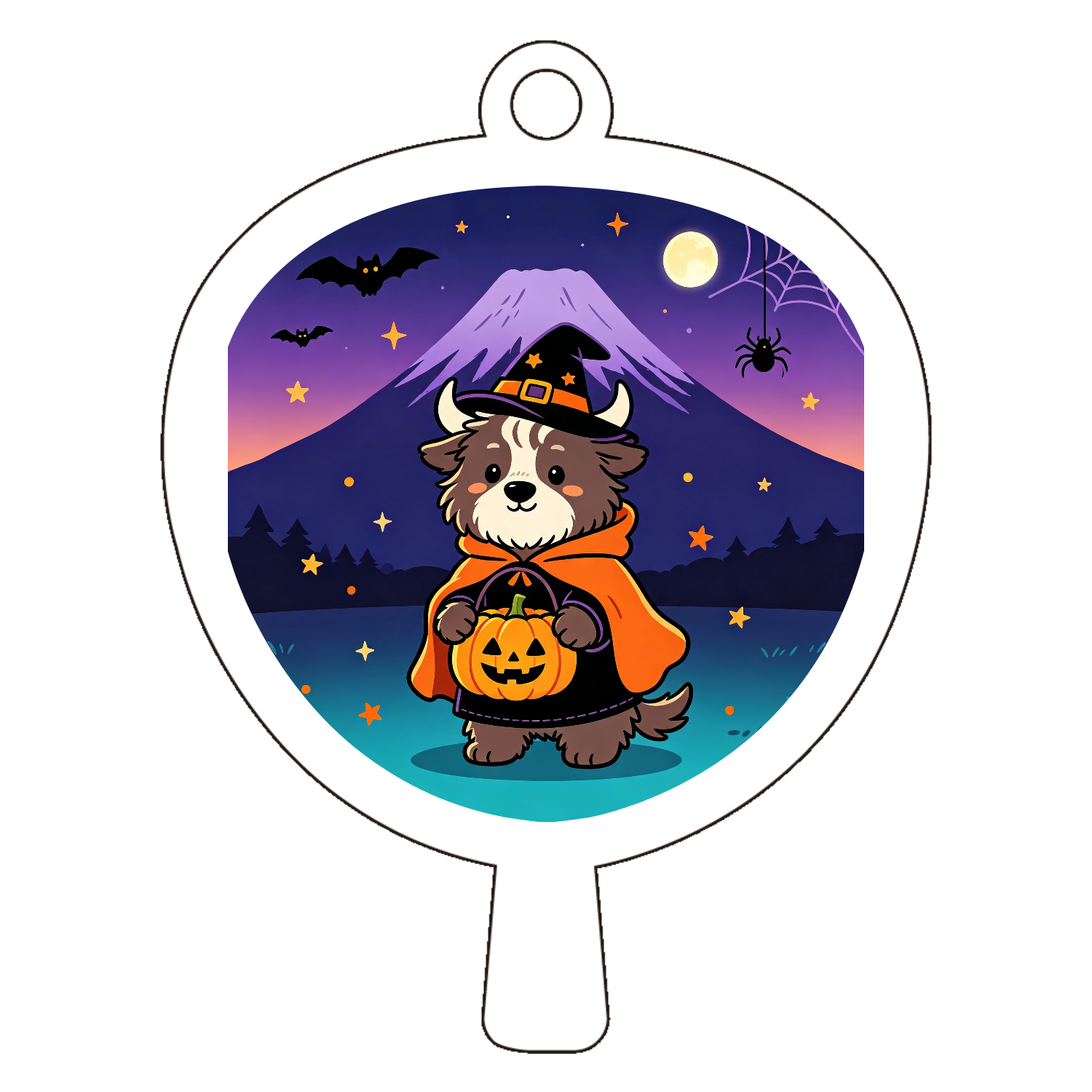 ✿あつこ様確認用✿　ハロウィンとかクリスマスとか… 富士山、ミニチュアスコッティハイランド牛とハロウィン カード