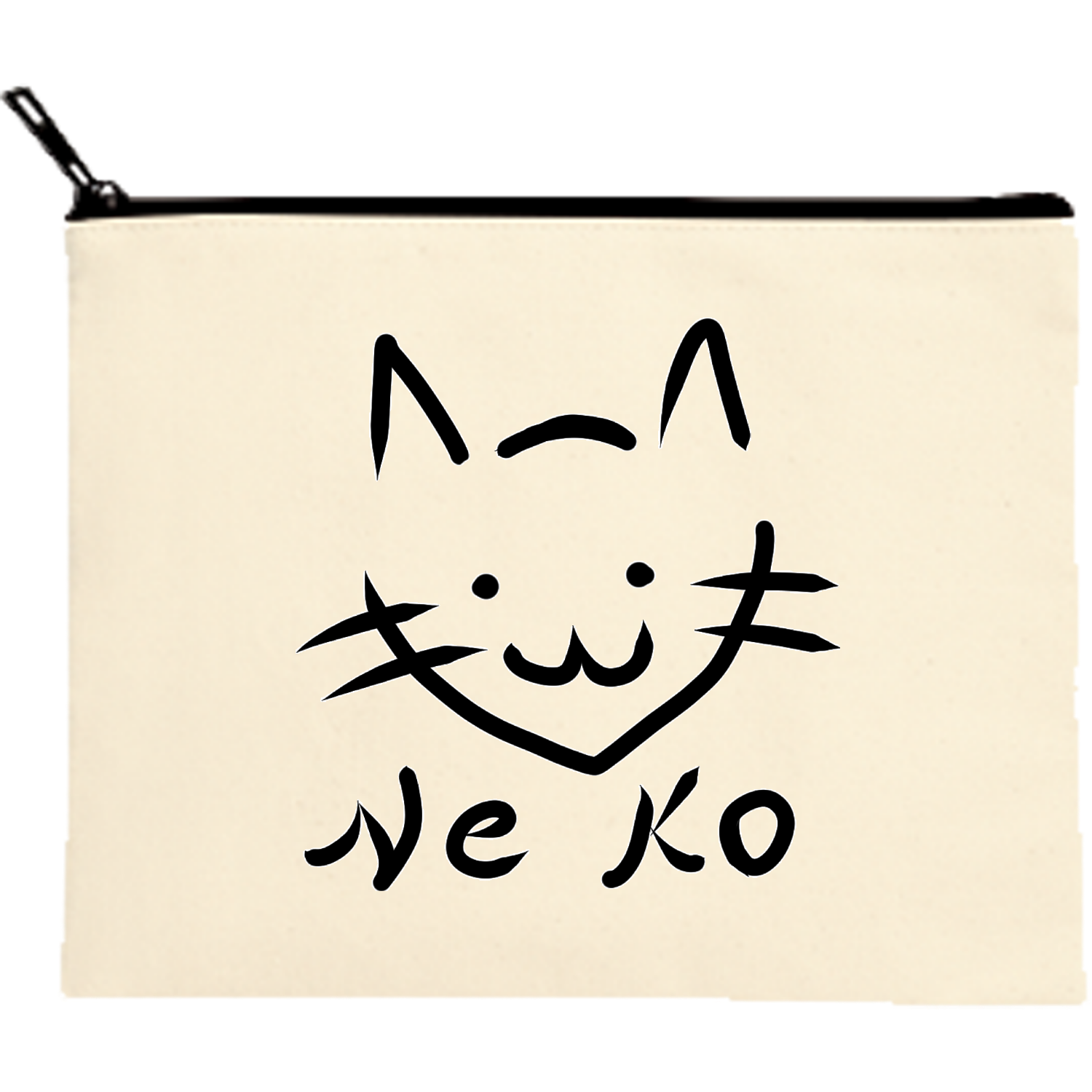 コスメ大好き様♥️リクエストオーダーページ♥️フラットポーチ両面パネル　猫ポーチ NEKO（ねこ） ポーチ｜achu - オリラボマーケット
