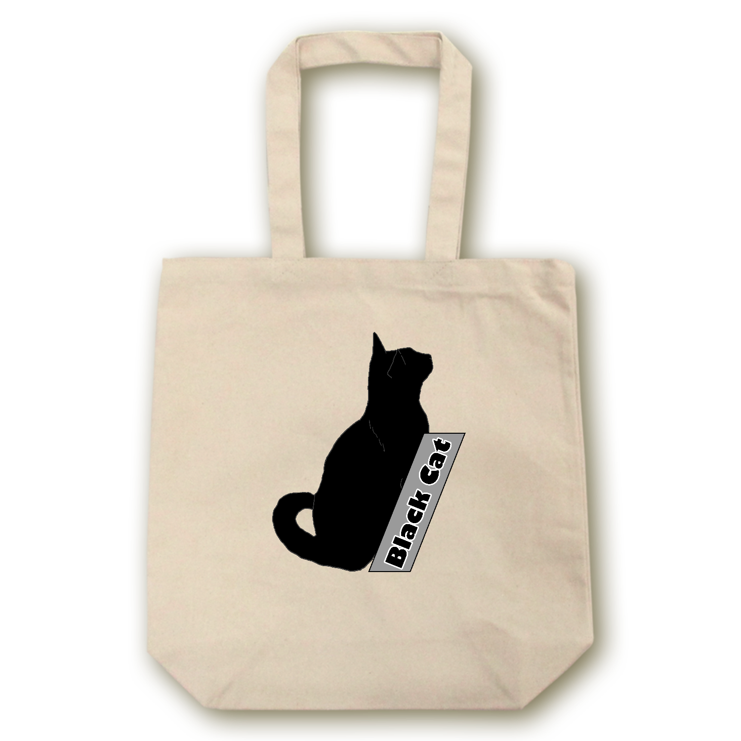 FOUND MY ANIMAL ブラック コットンキャンバス キャリーバッグ Black Cat バッグ｜京和企画 - オリラボマーケット