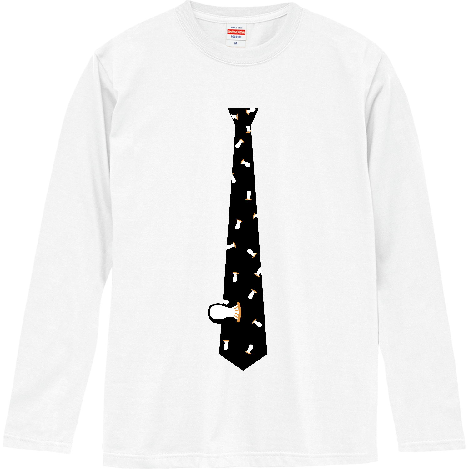 エリンギネクタイ ロングスリーブTシャツ