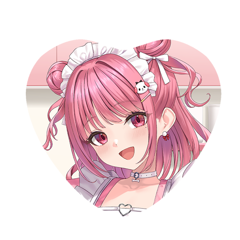 【オリラボ限定】ハート缶バッジ + ステッカーセット(ポストカード付き)(受注生産)  (受注生産)缶バッジ1