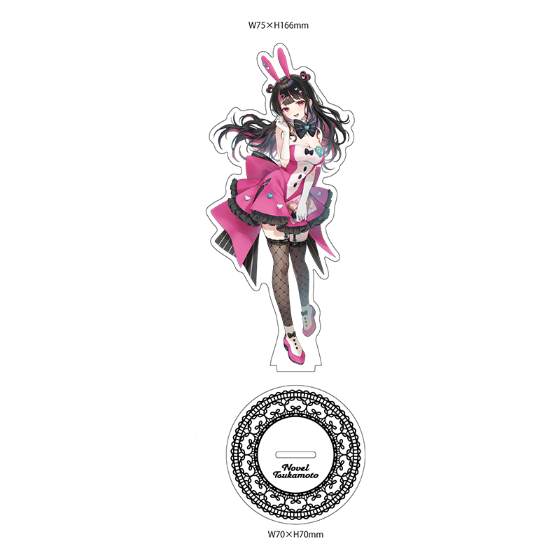 塚本のべるさま 塚本のべるさま 2周年記念アクリルフィギュア(キービジュアル)ダイカットアクリルスタンド1
