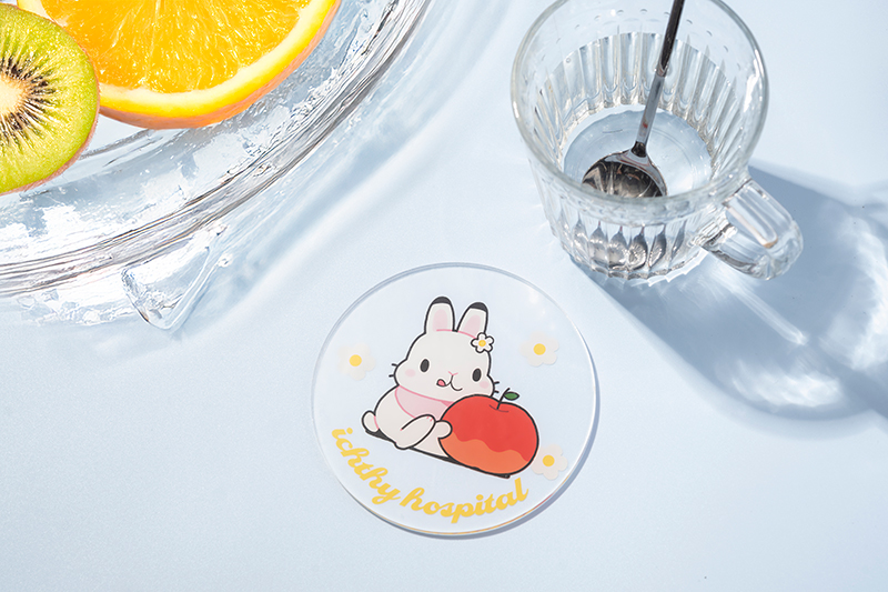 【オリラボ限定】「WE LIKE APPLES」アクリルコースター アクリルコースター（丸）