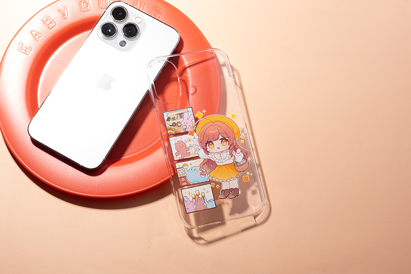 【オリラボ限定】がびさま お出かけスマホケース iPhone17 (透明)(ハードケース)