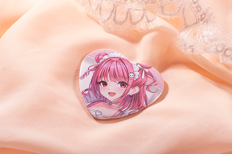 【オリラボ限定】ハート缶バッジ + ステッカーセット(ポストカード付き)(受注生産)  (受注生産)缶バッジthumb2