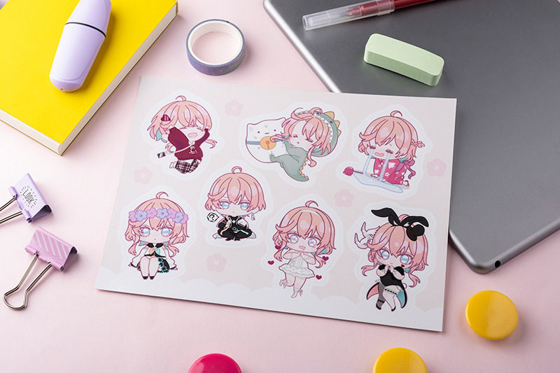 【オリラボ限定】ぽゃぽゃシール(受注生産) シール