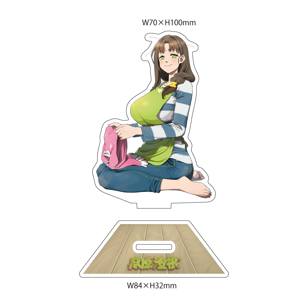 【オリラボ限定・購入特典付き】アクリルフィギュア + ウッドストラップ セット (受注生産)ダイカットアクリルスタンド1