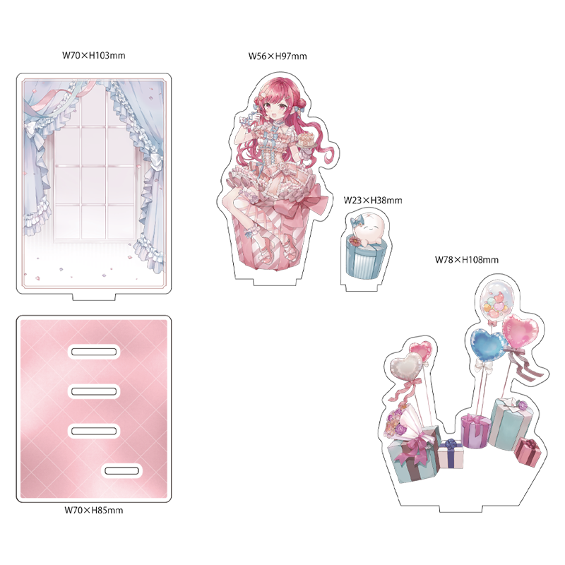 【オリラボ限定】アクリルジオラマ (受注生産)ダイカットアクリルスタンド2