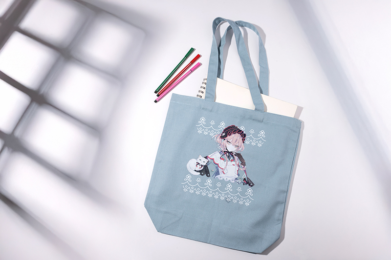 【オリラボ限定】おめかしトート キャンバスデイリートート（M)【白プリント有】